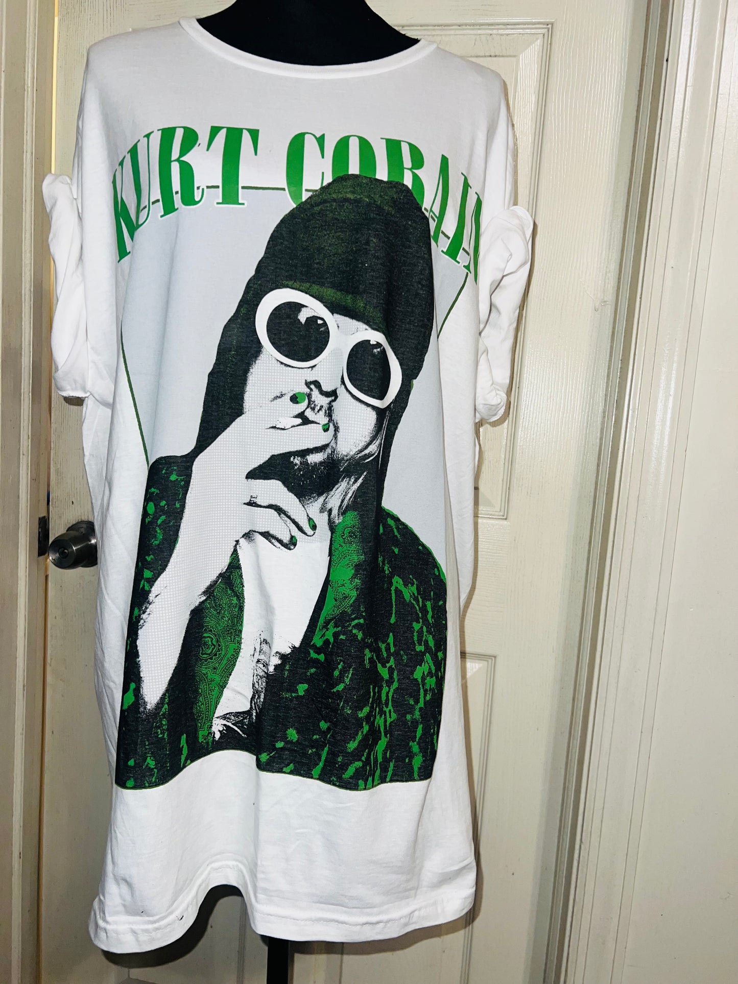 Kurt Cobain Oversized Distressed Tee
