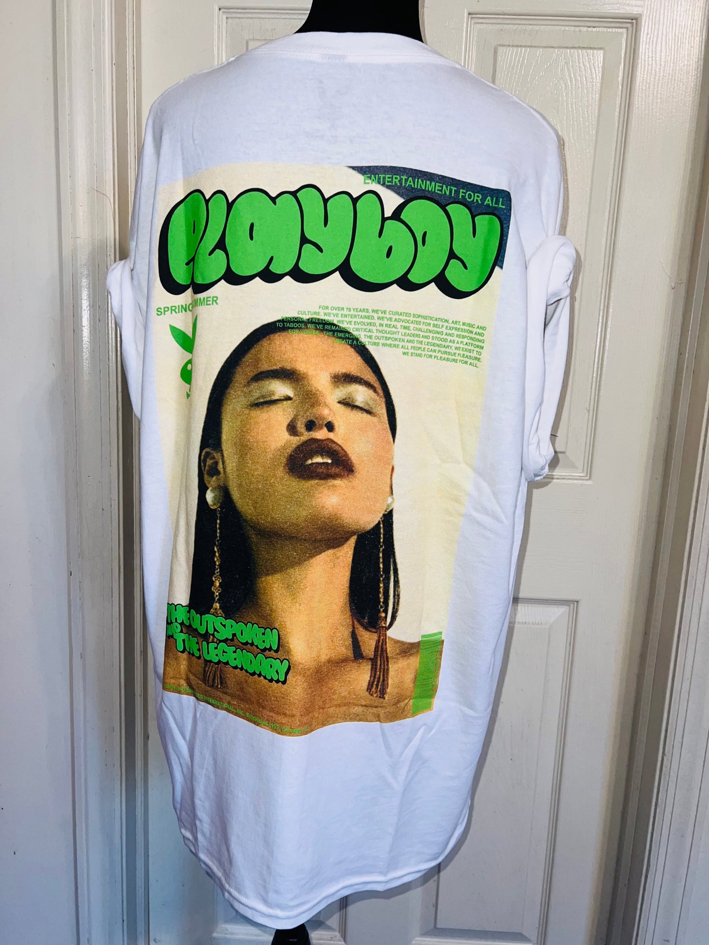 Playboy Double Sided Oversized Distressed Tee