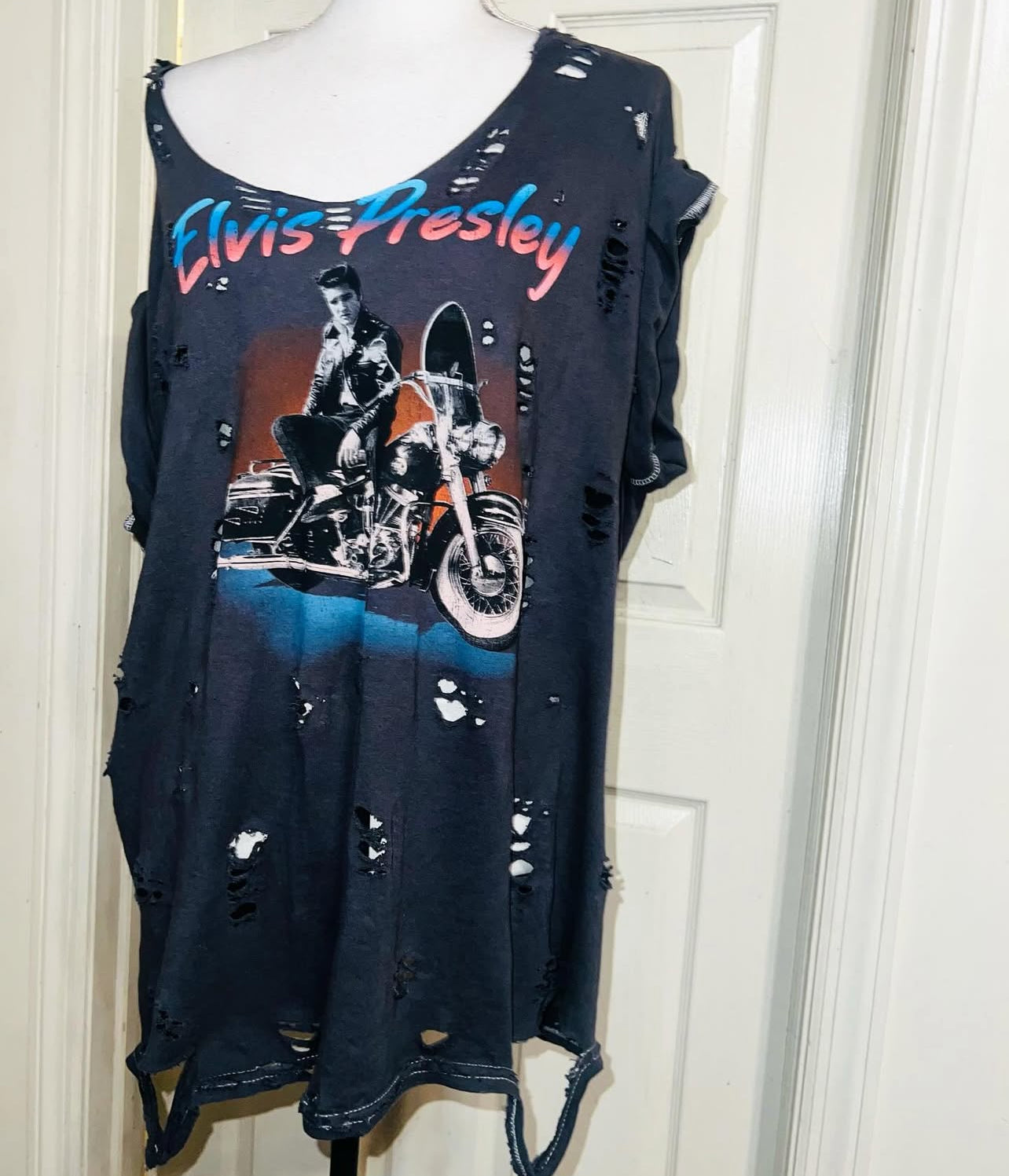 Elvis Oversized Distressed Tee