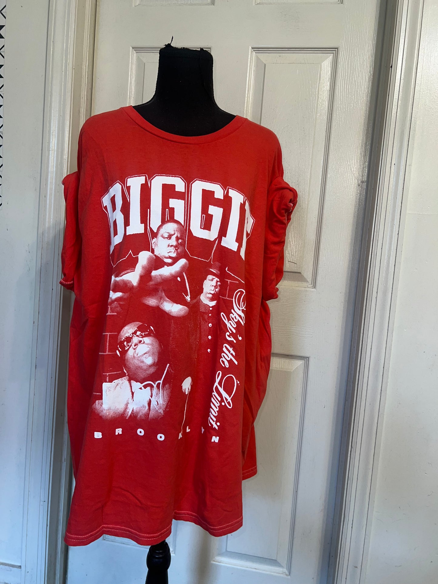 Biggie Smalls Oversized Distressed Tee