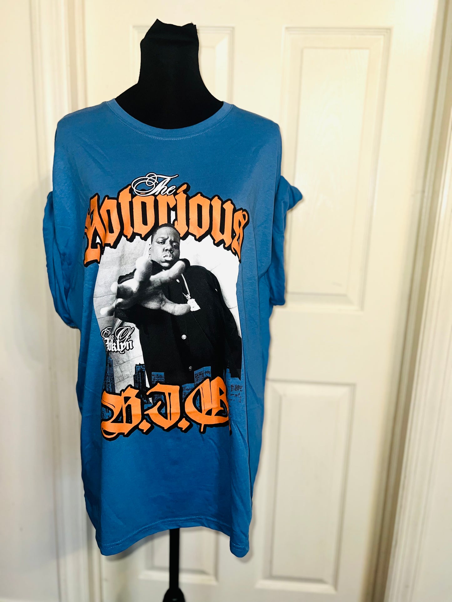 Notorious BIG Oversized Distressed Tee