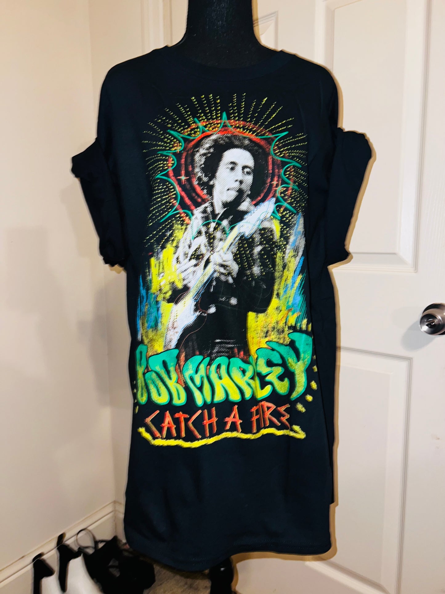 Bob Marley Double Sided Oversized Tee