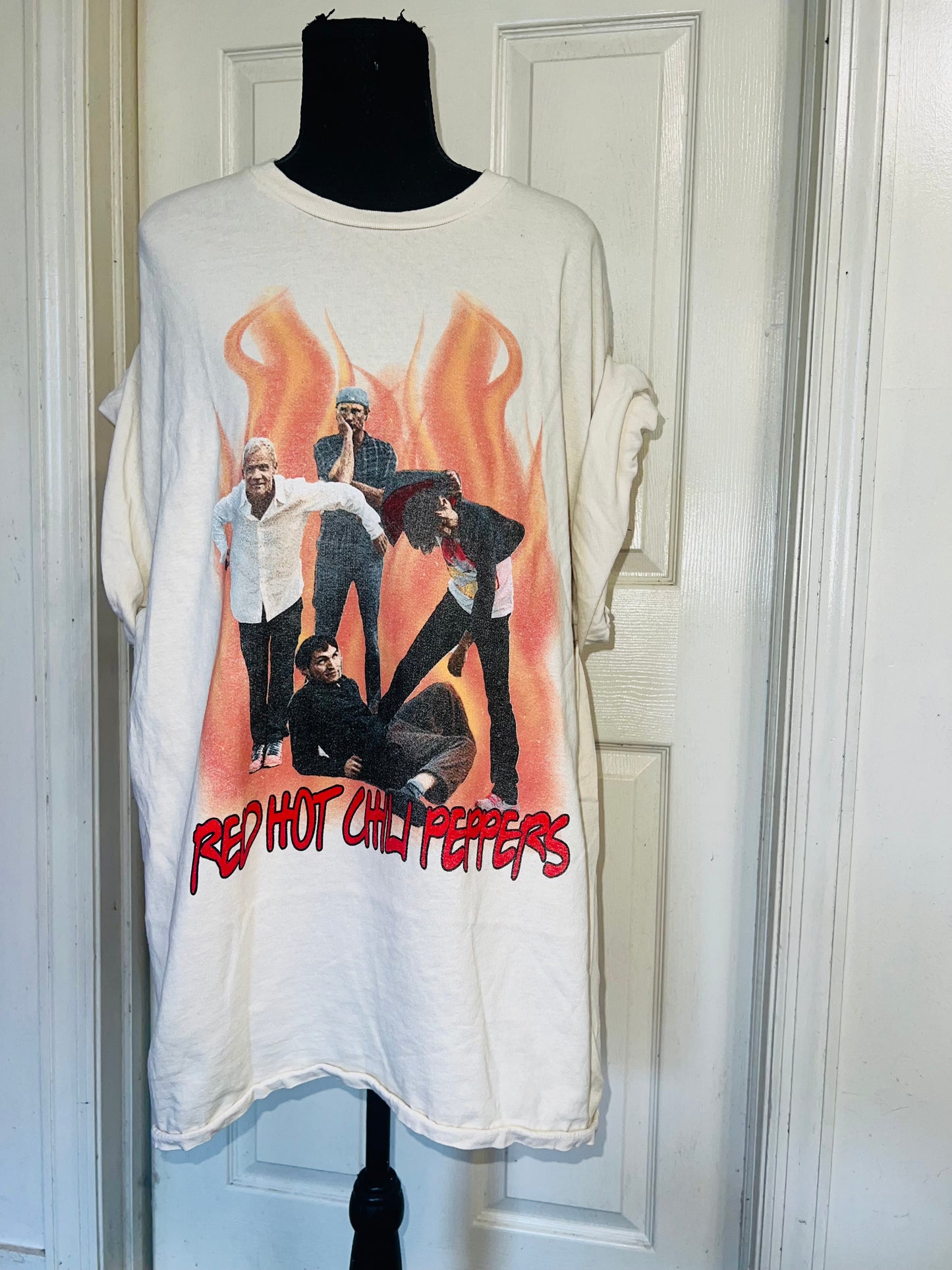 Red Hot Chili Peppers Oversized Distressed Tee