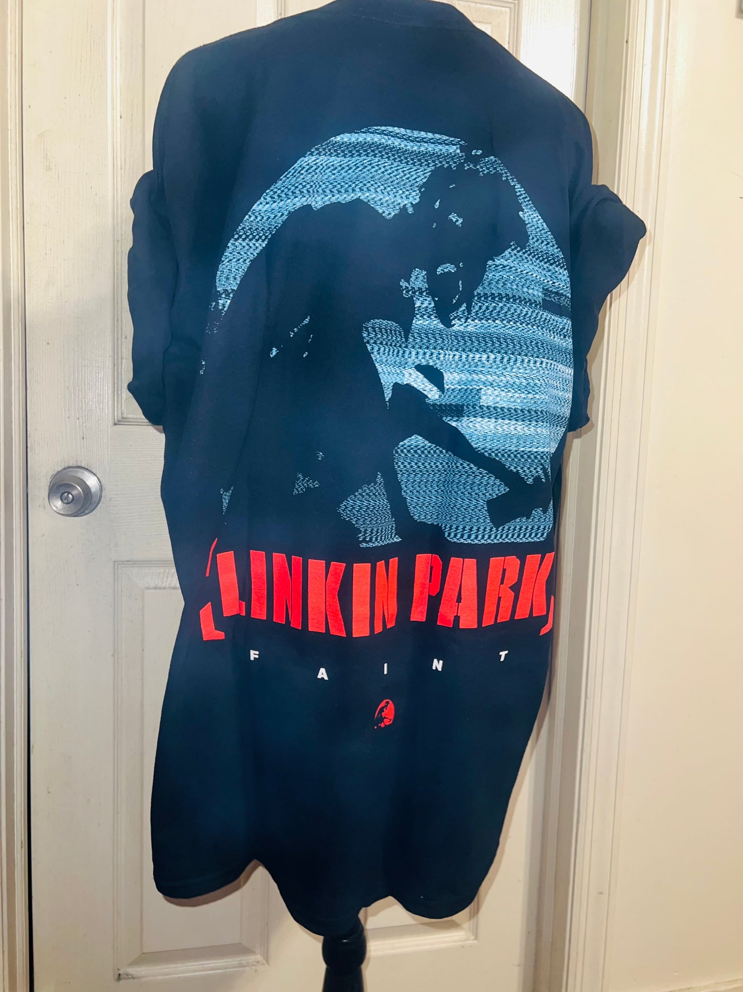 Linkin Park Double Sided Oversized Distressed Tee