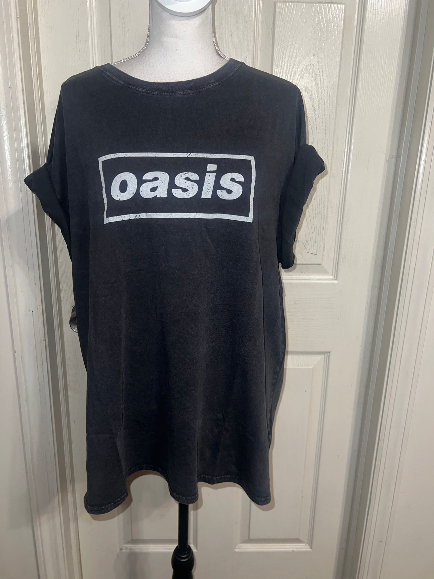 Oasis Double Sided Oversized Distressed Tee