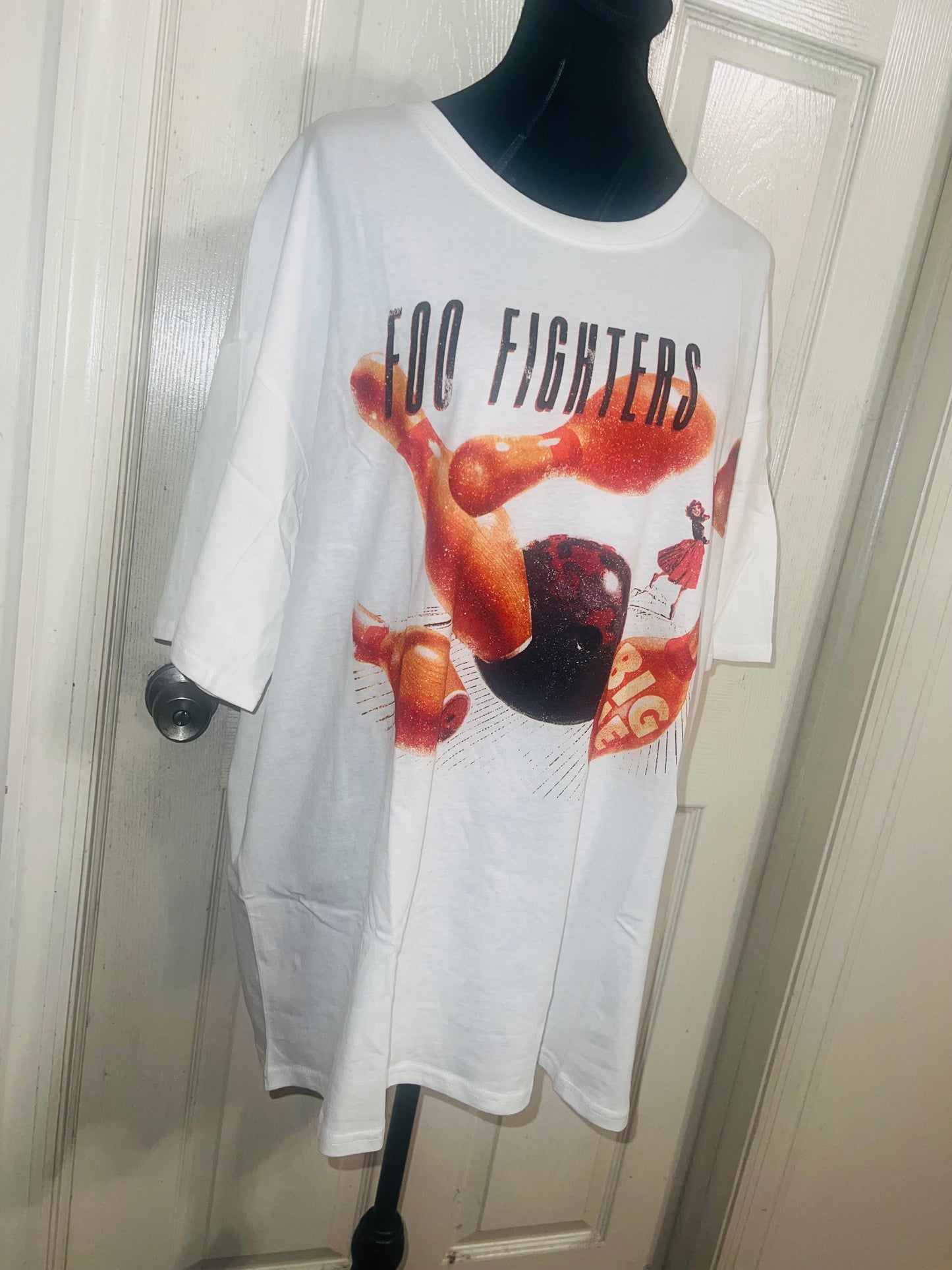 Foo Fighters Oversized Distressed Tee