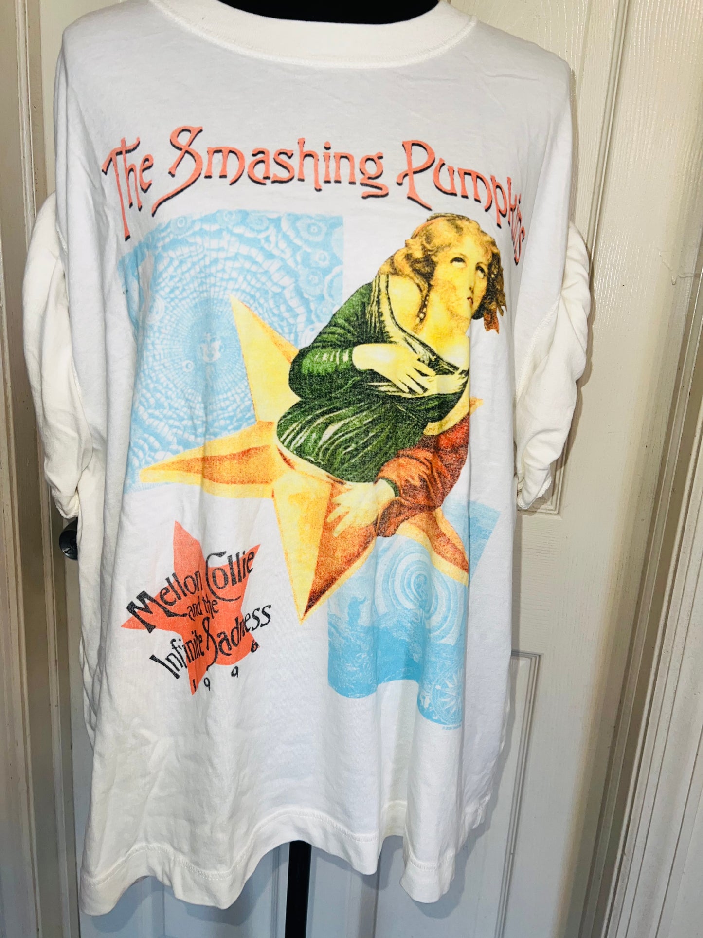 The Smashing Pumpkins Double Sided Oversized Distressed Tee