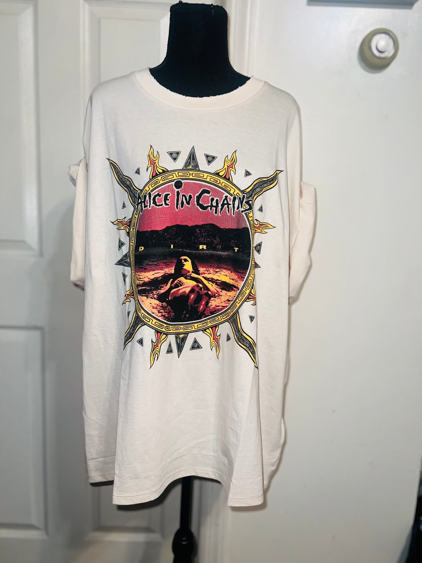 Alice In Chains Oversized Distressed Tee