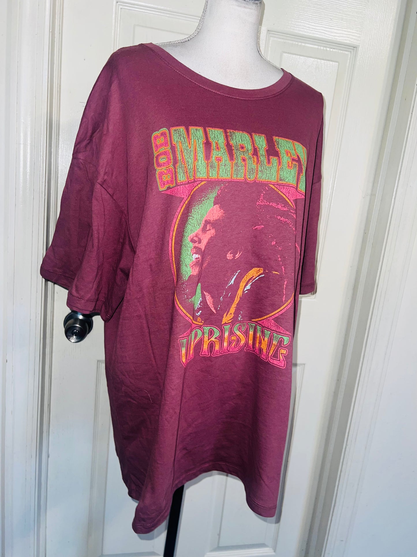 Bob Marley Oversized Distressed Tee