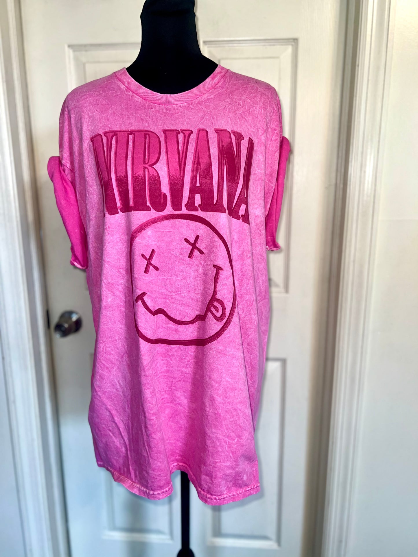 Nirvana Oversized Distressed Tee