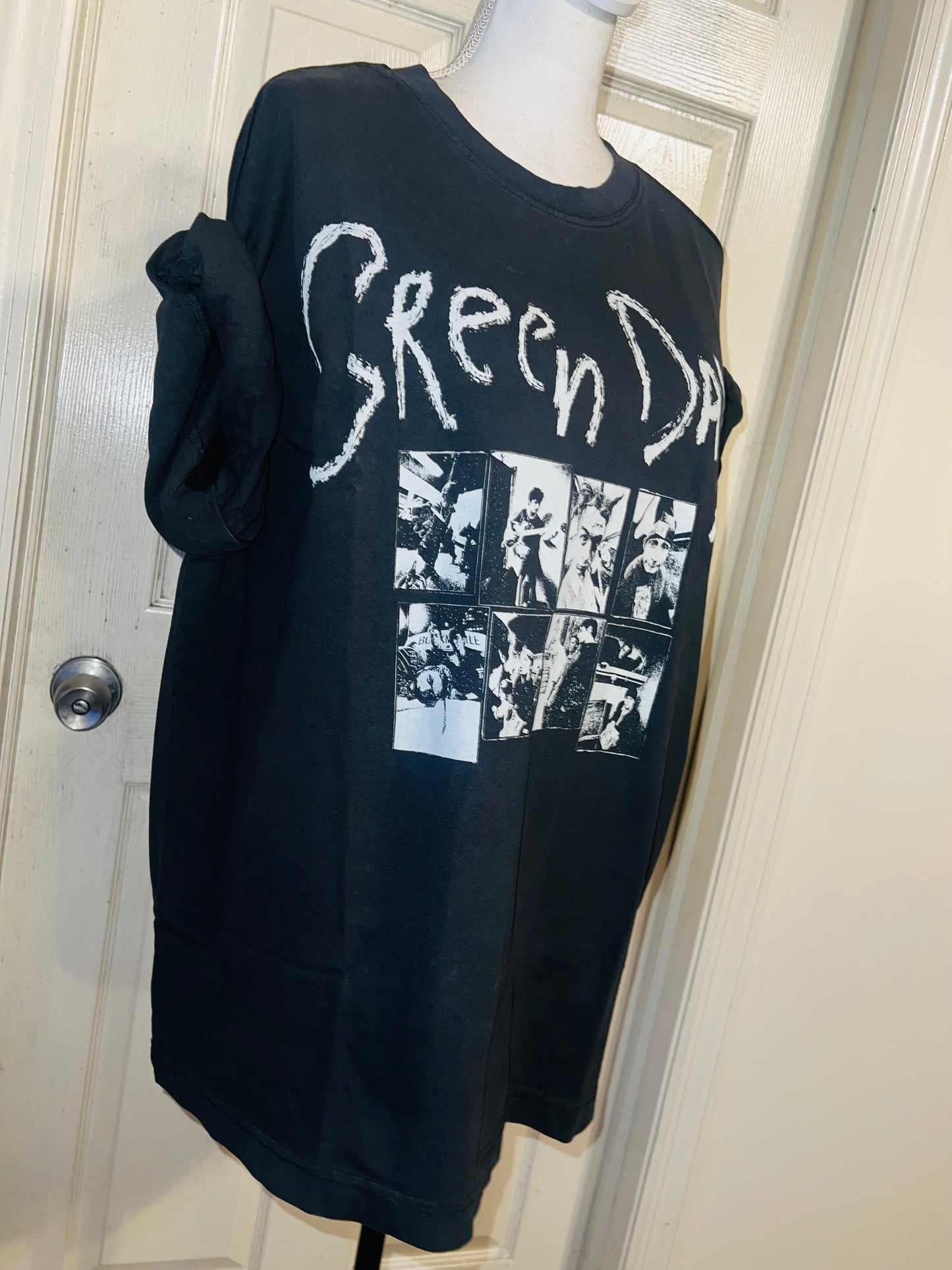 Green Day Oversized Distressed Tee
