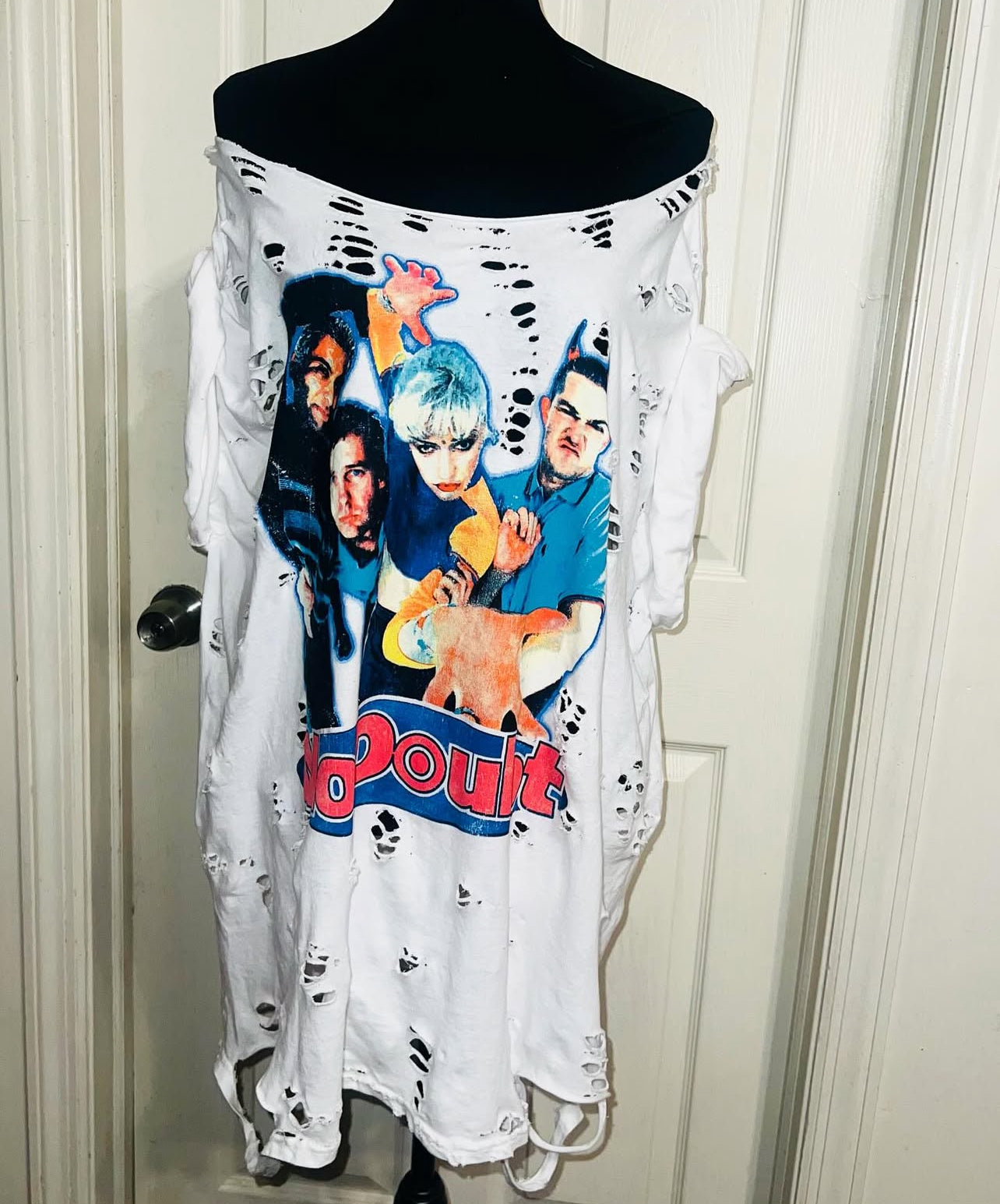 No Doubt Oversized Distressed Tee