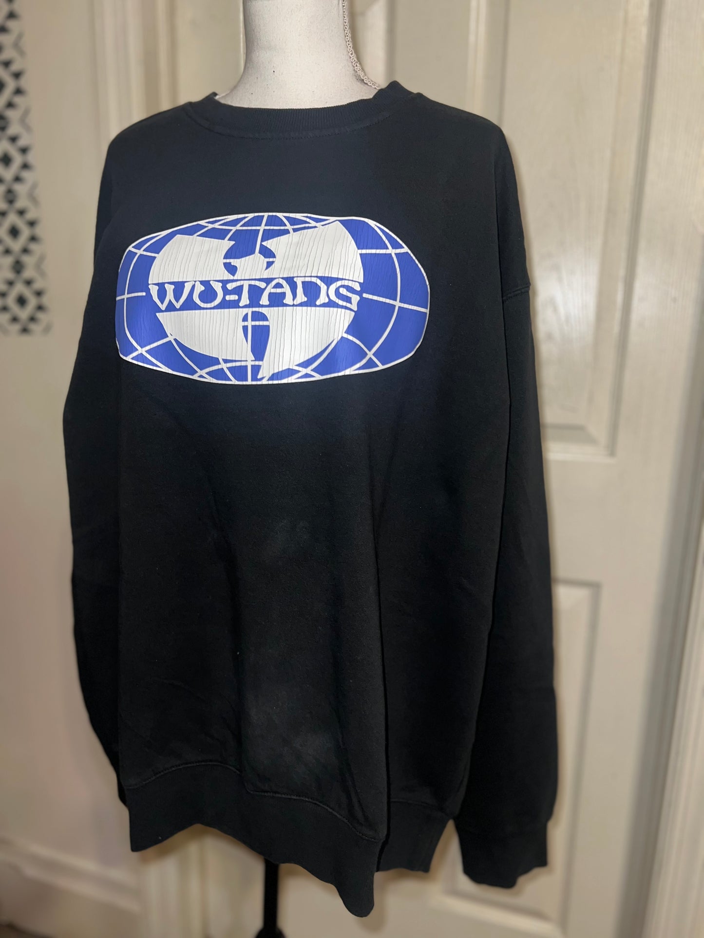 Wu-Tang Clan Oversized Distressed Sweatshirt