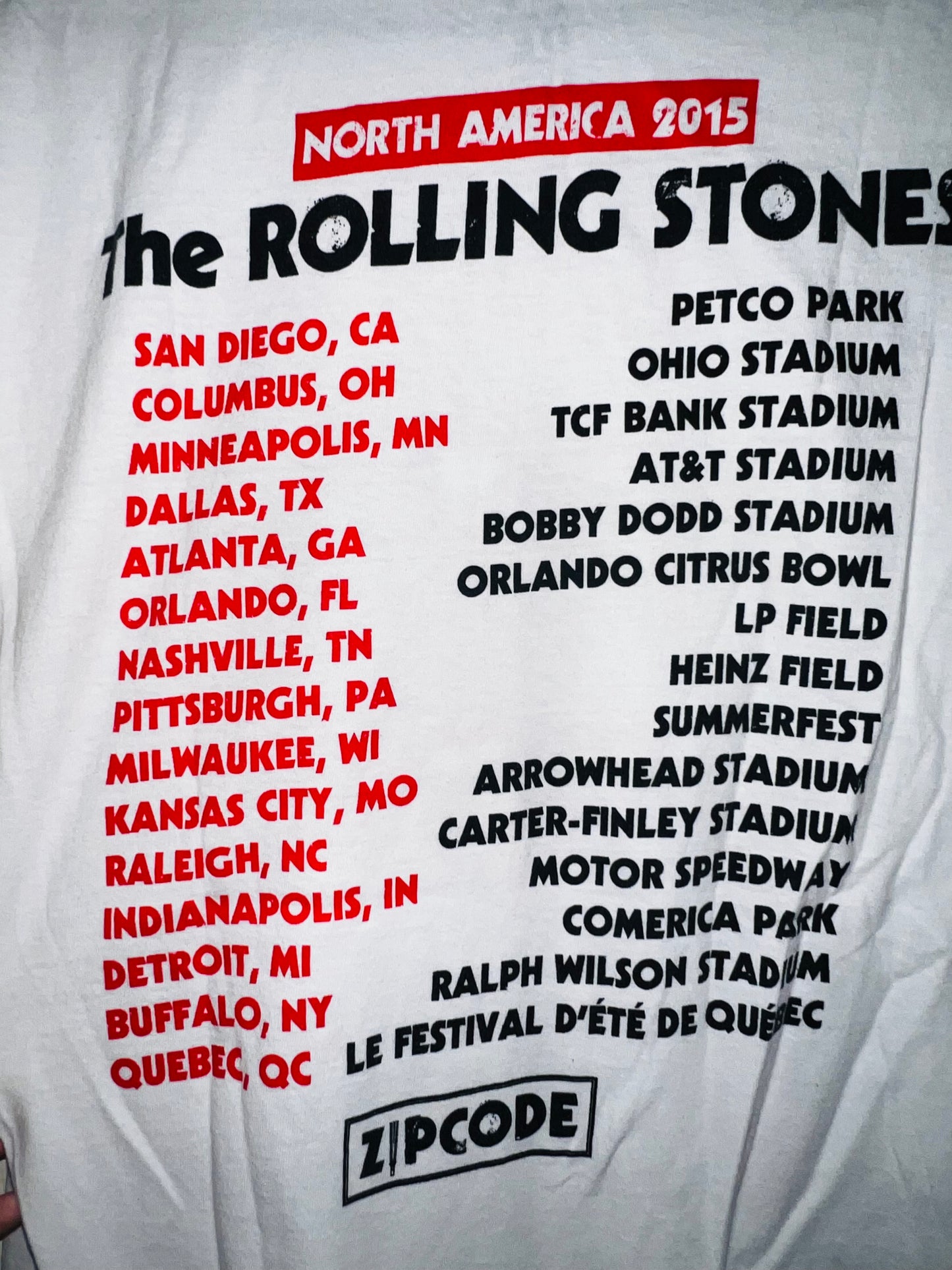 Vintage Rolling Stones Double Sided Tank