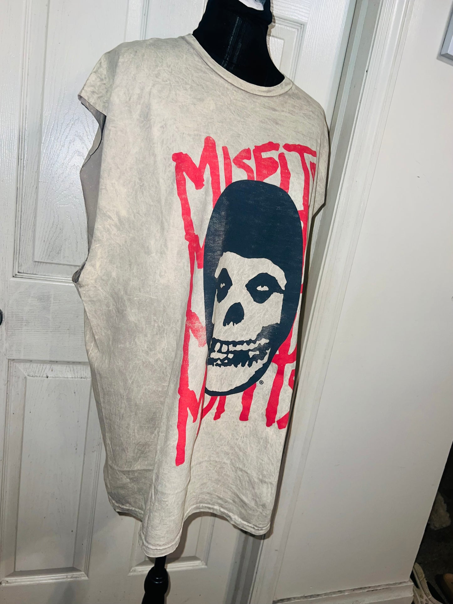 Misfits Oversized Distressed Muscle Tank