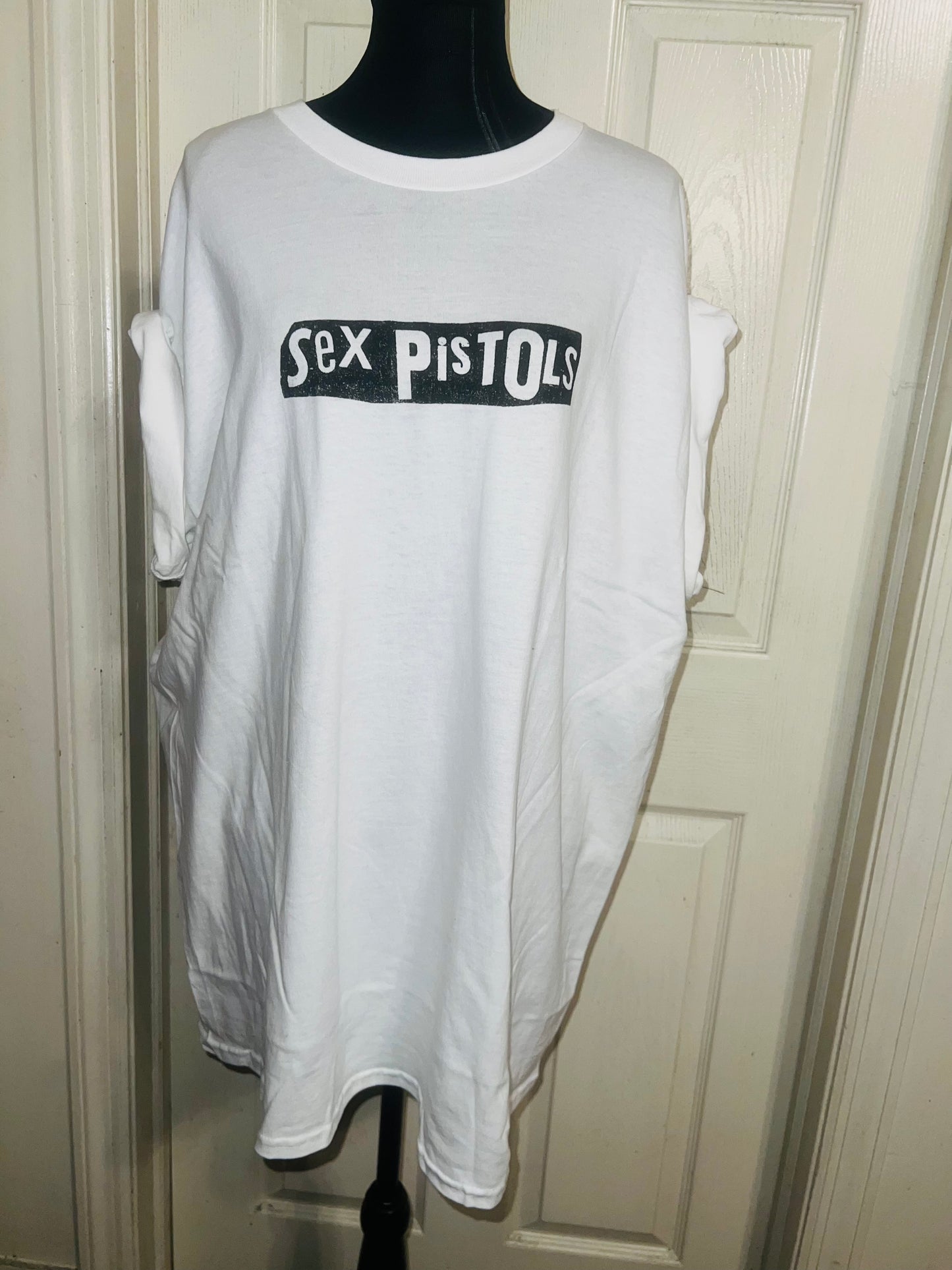 The Sex Pistols Double Sided Oversized Distressed Tee