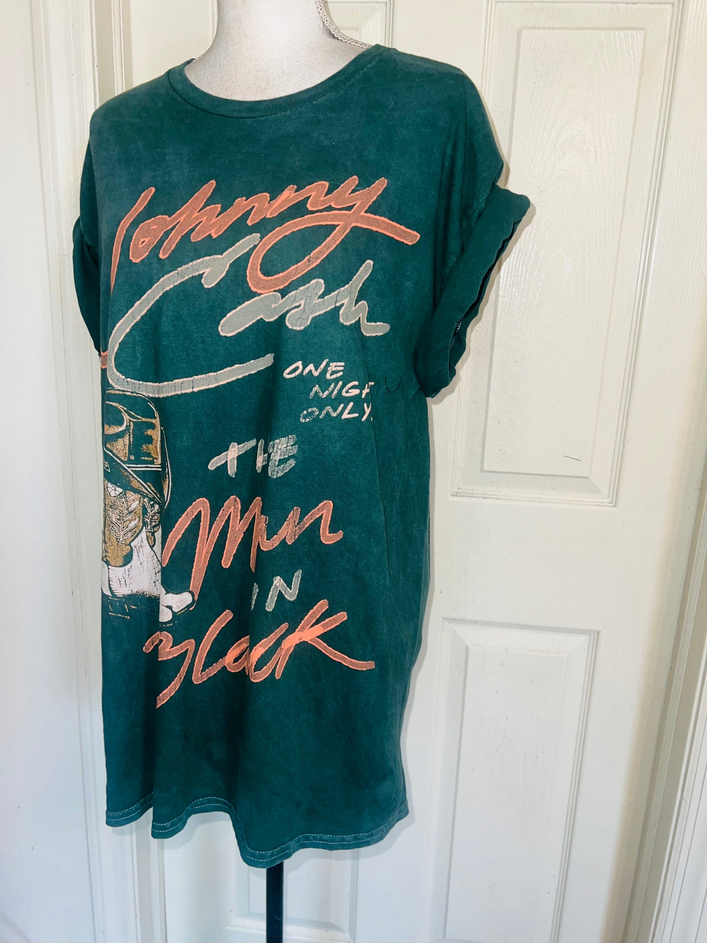 Johnny Cash Oversized Distressed Tee