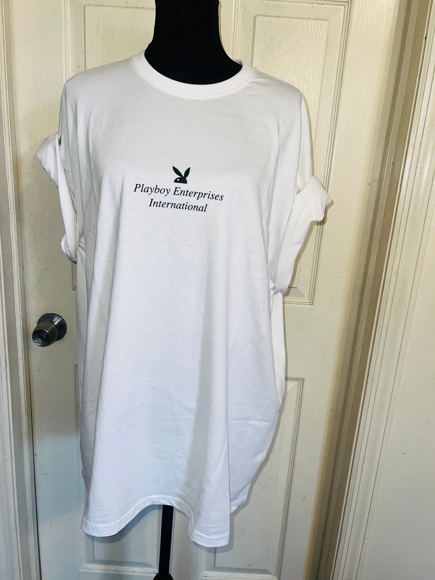 Playboy Double Sided Oversized Distressed Tee