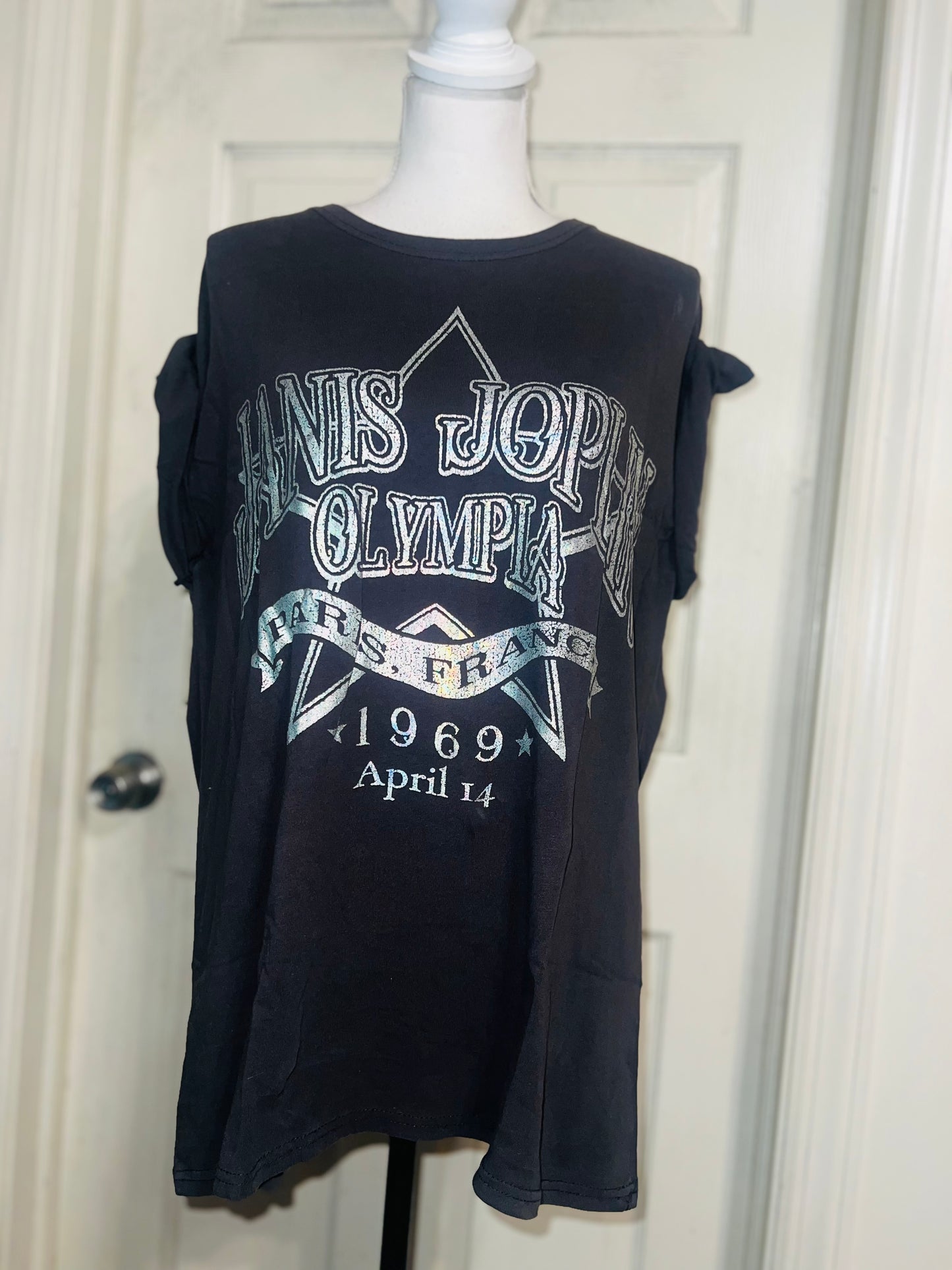 Janis Joplin Oversized Distressed Tee
