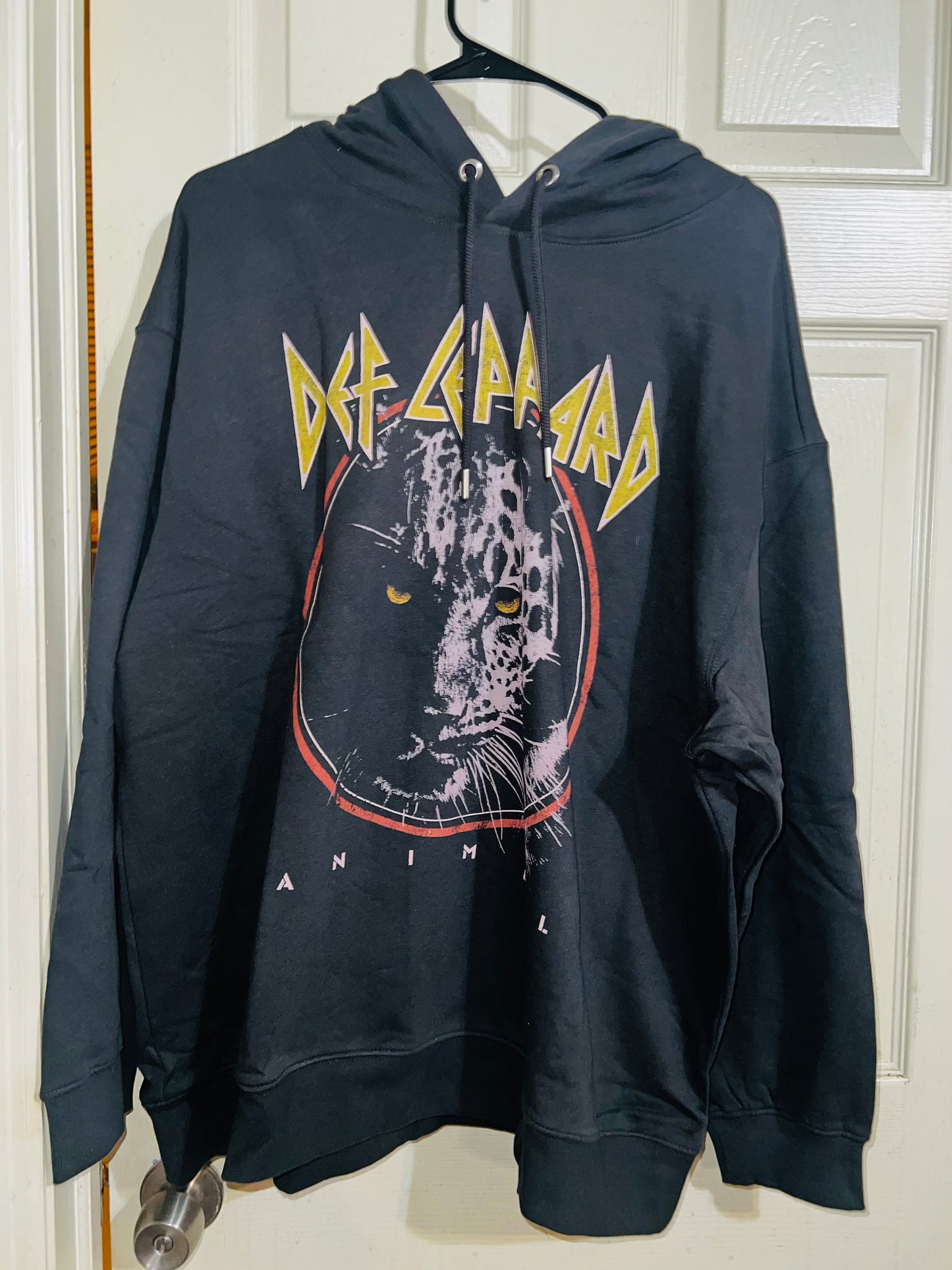 Def Leppard Oversized Hooded Sweatshirt