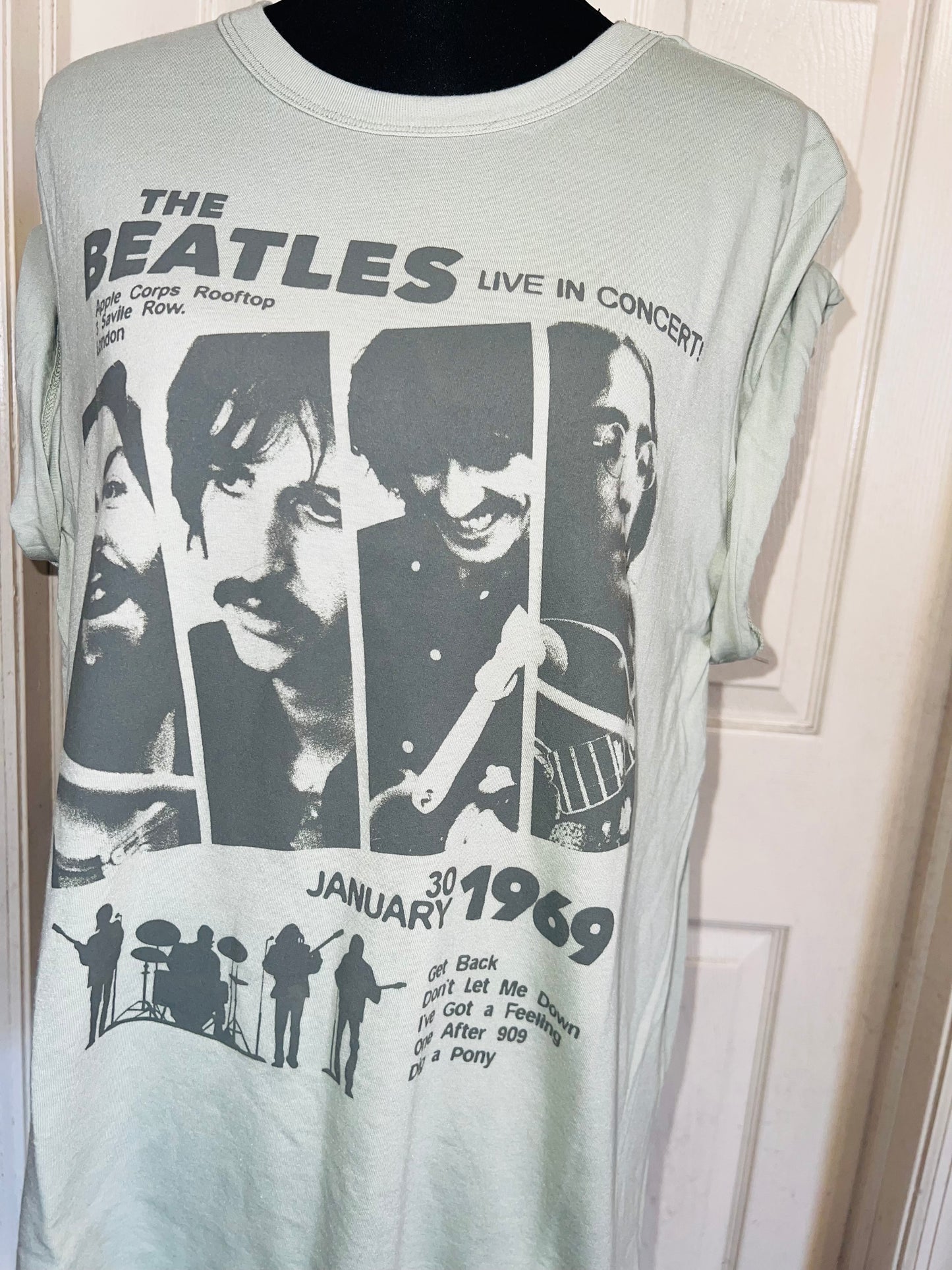 The Beatles Oversized Distressed Tee
