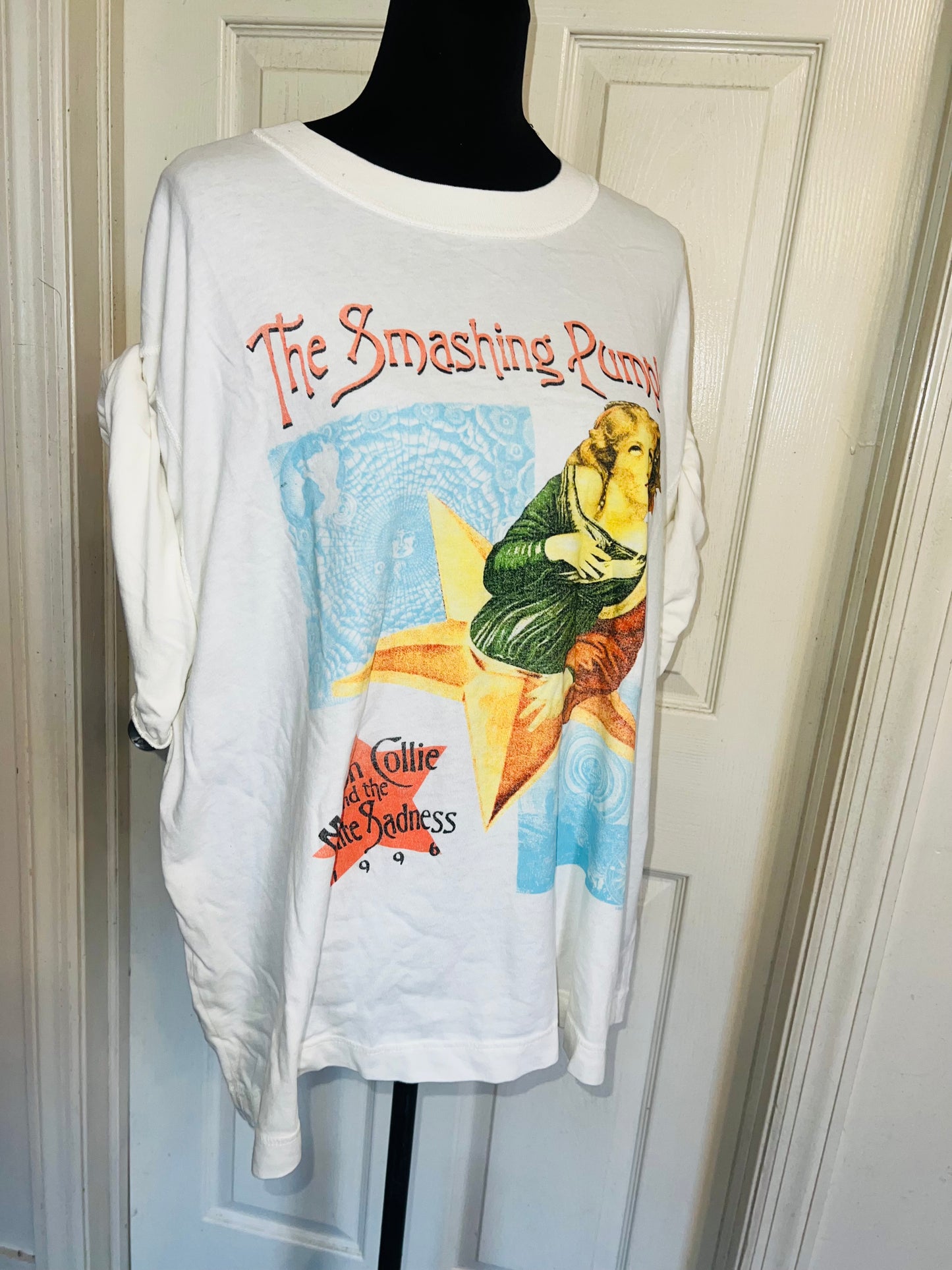The Smashing Pumpkins Double Sided Oversized Distressed Tee