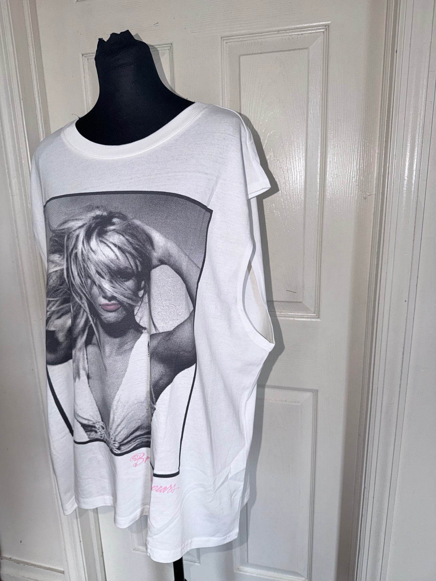 Britney Spears Oversized Distressed Tank