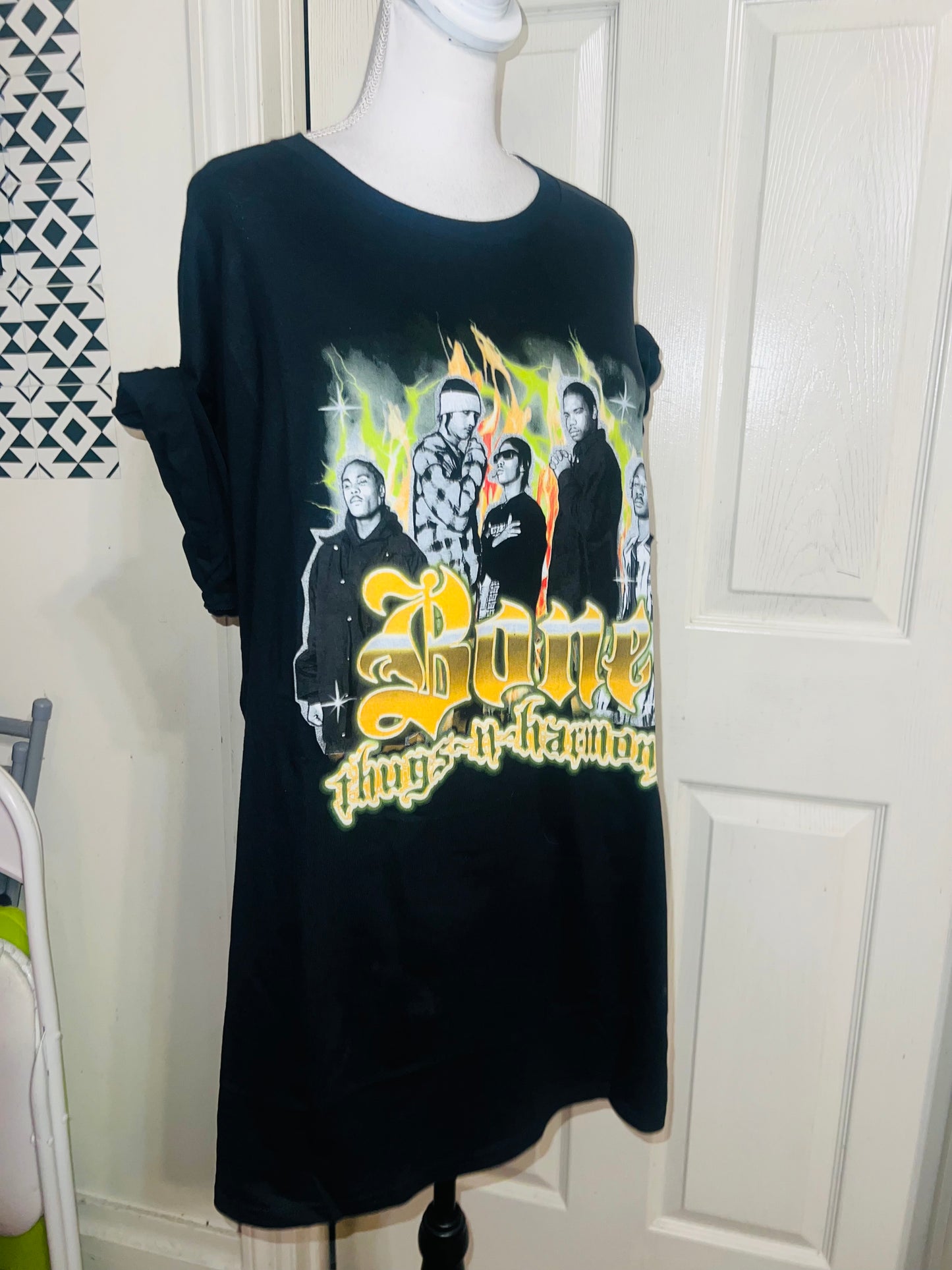 Bone Thugs n Harmony Oversized Distressed Tee
