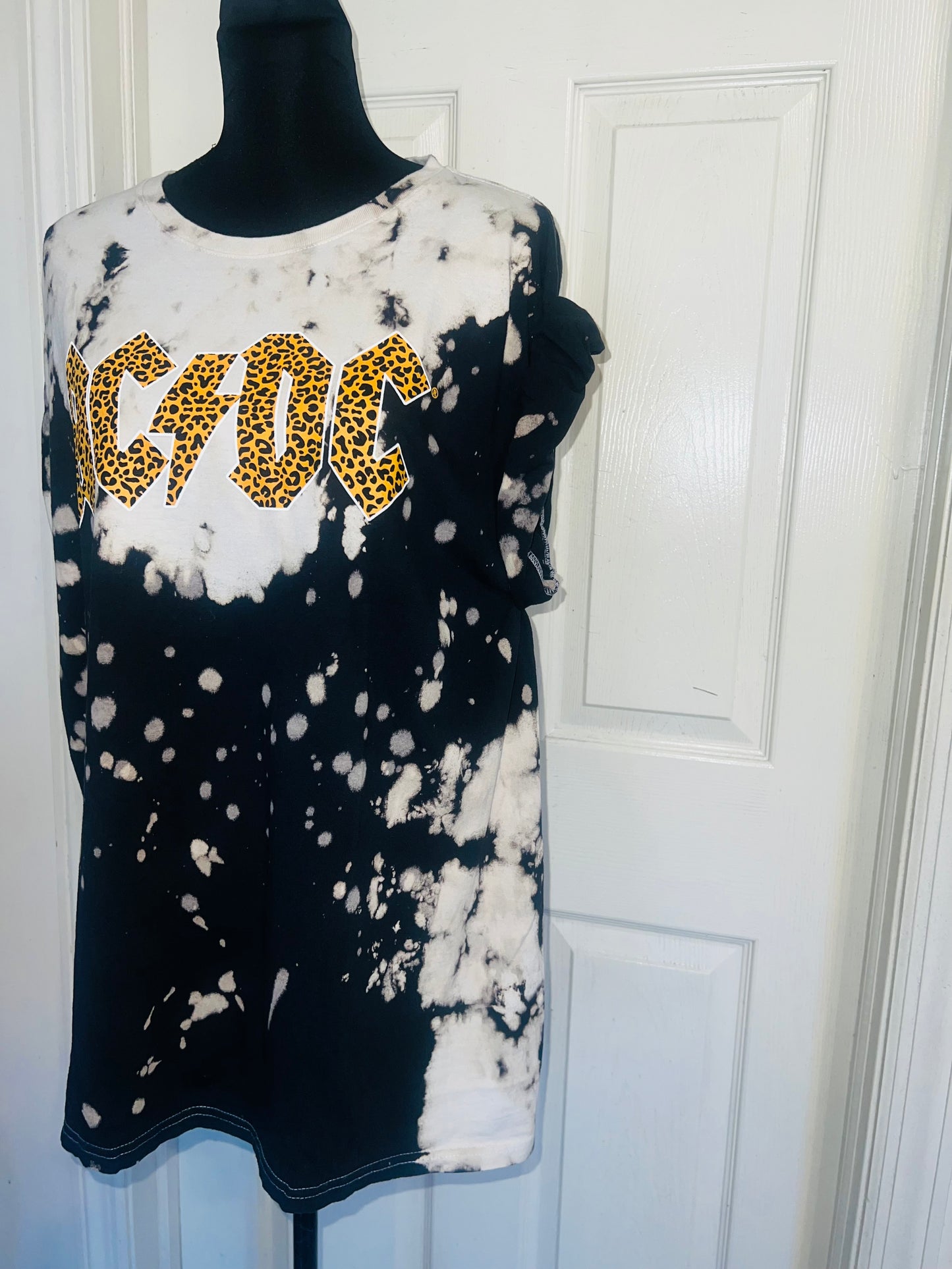 AC/DC Oversized Distressed Tee