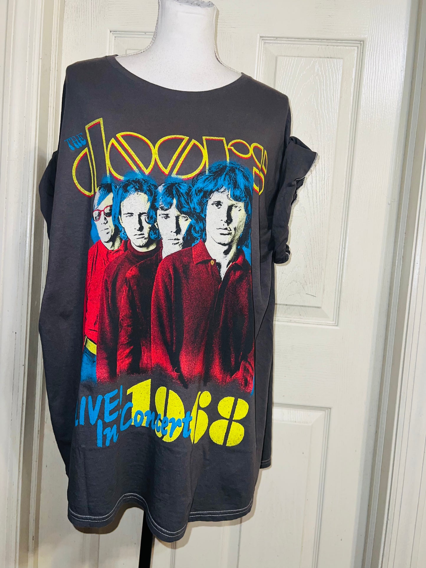 The Doors Double Sided Oversized Distressed Tee