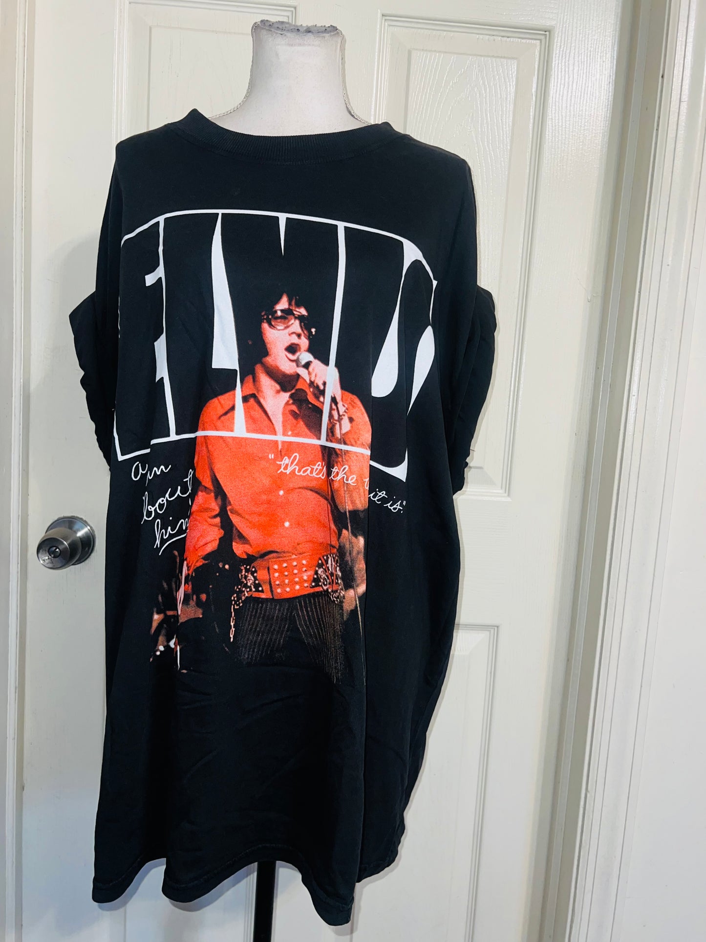 Elvis Oversized Distressed Tee