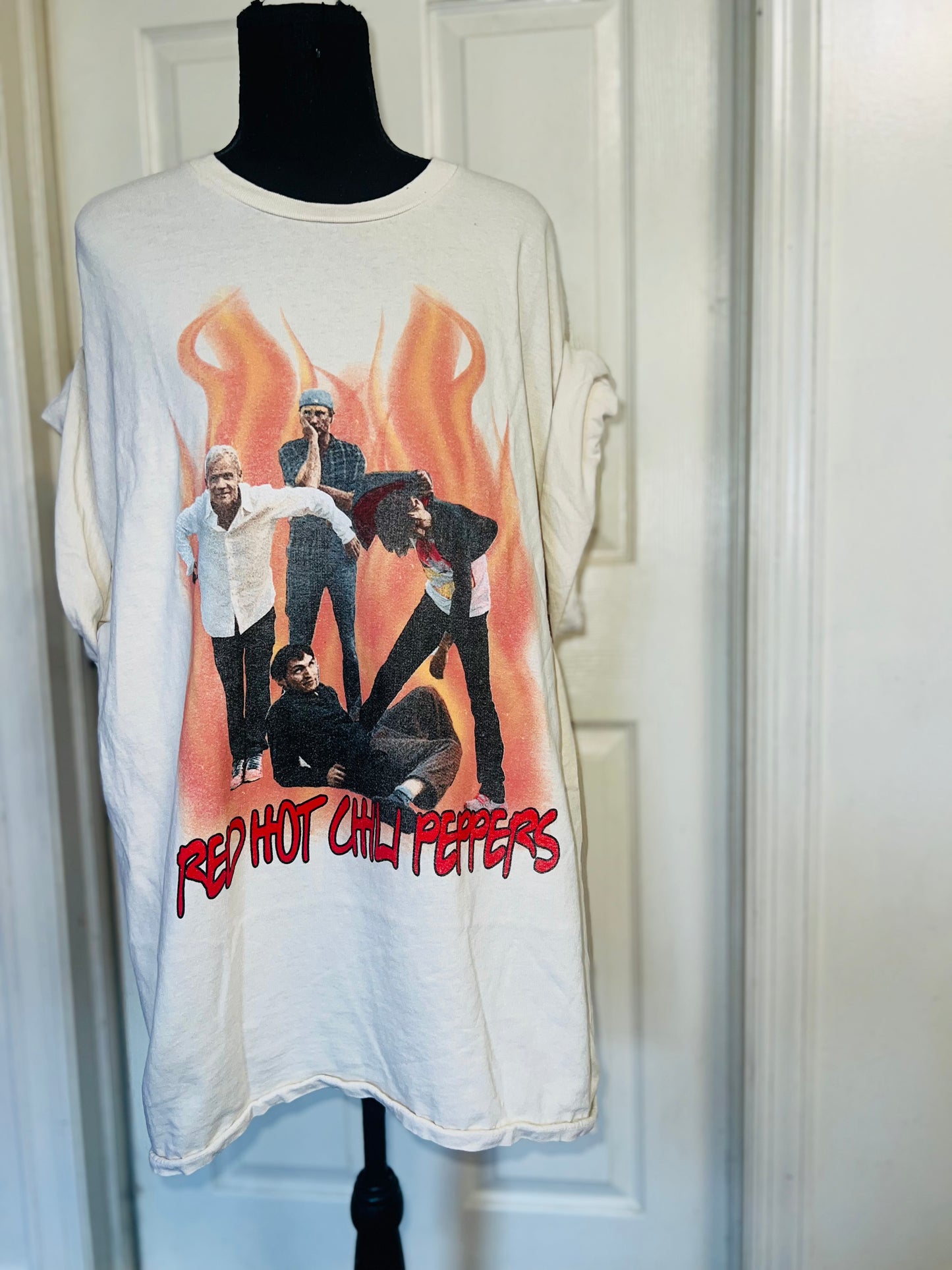 Red Hot Chili Peppers Oversized Distressed Tee