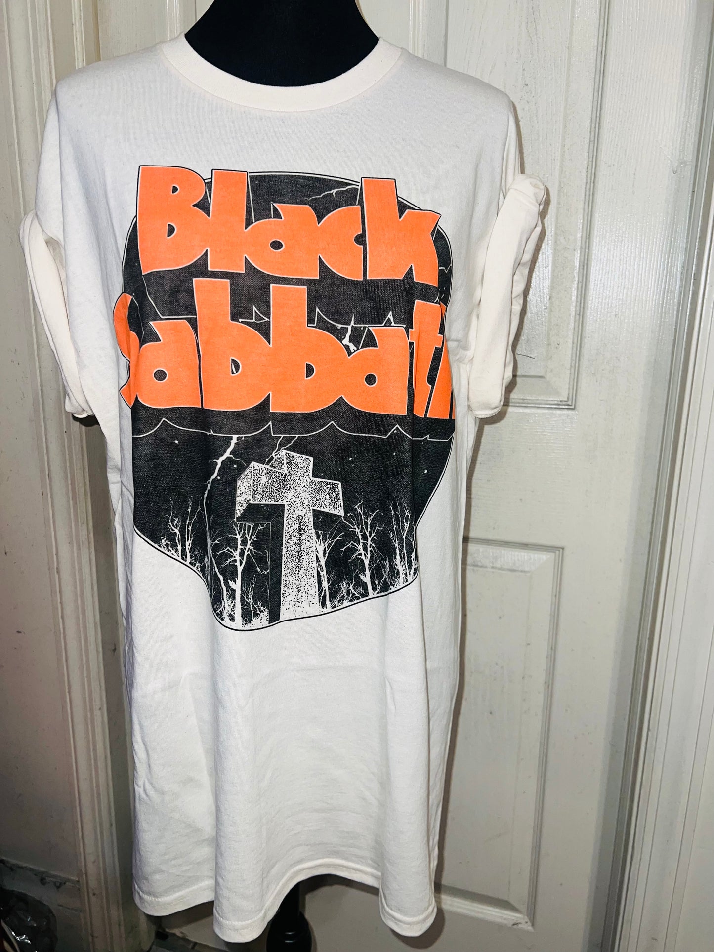 Black Sabbath Oversized Distressed T-Shirt
