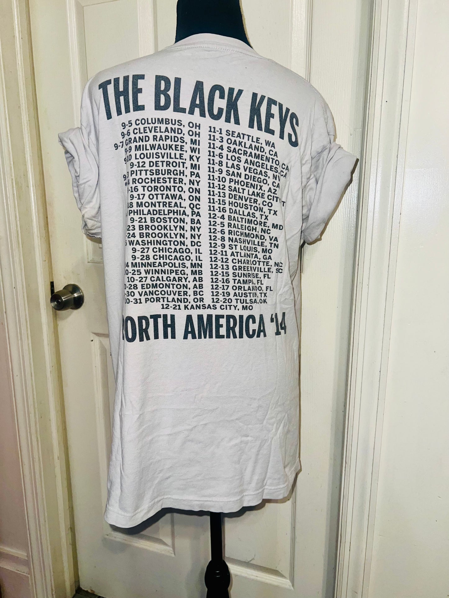 The Black Keys Vintage Tour Double Sided Oversized Tee