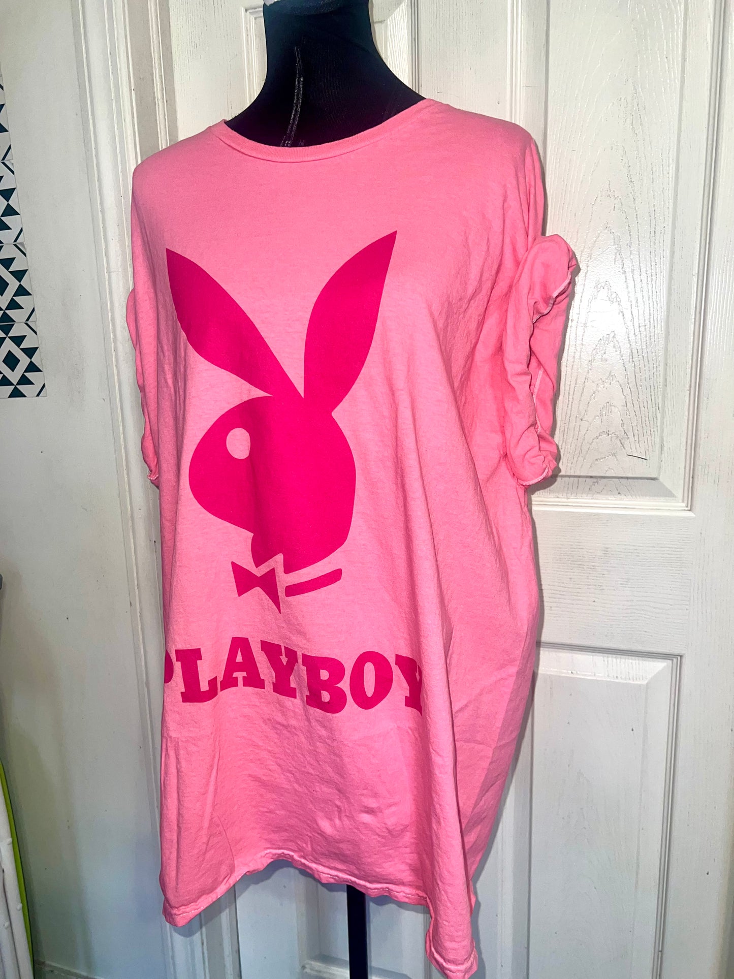 Playboy Oversized Distressed Tee