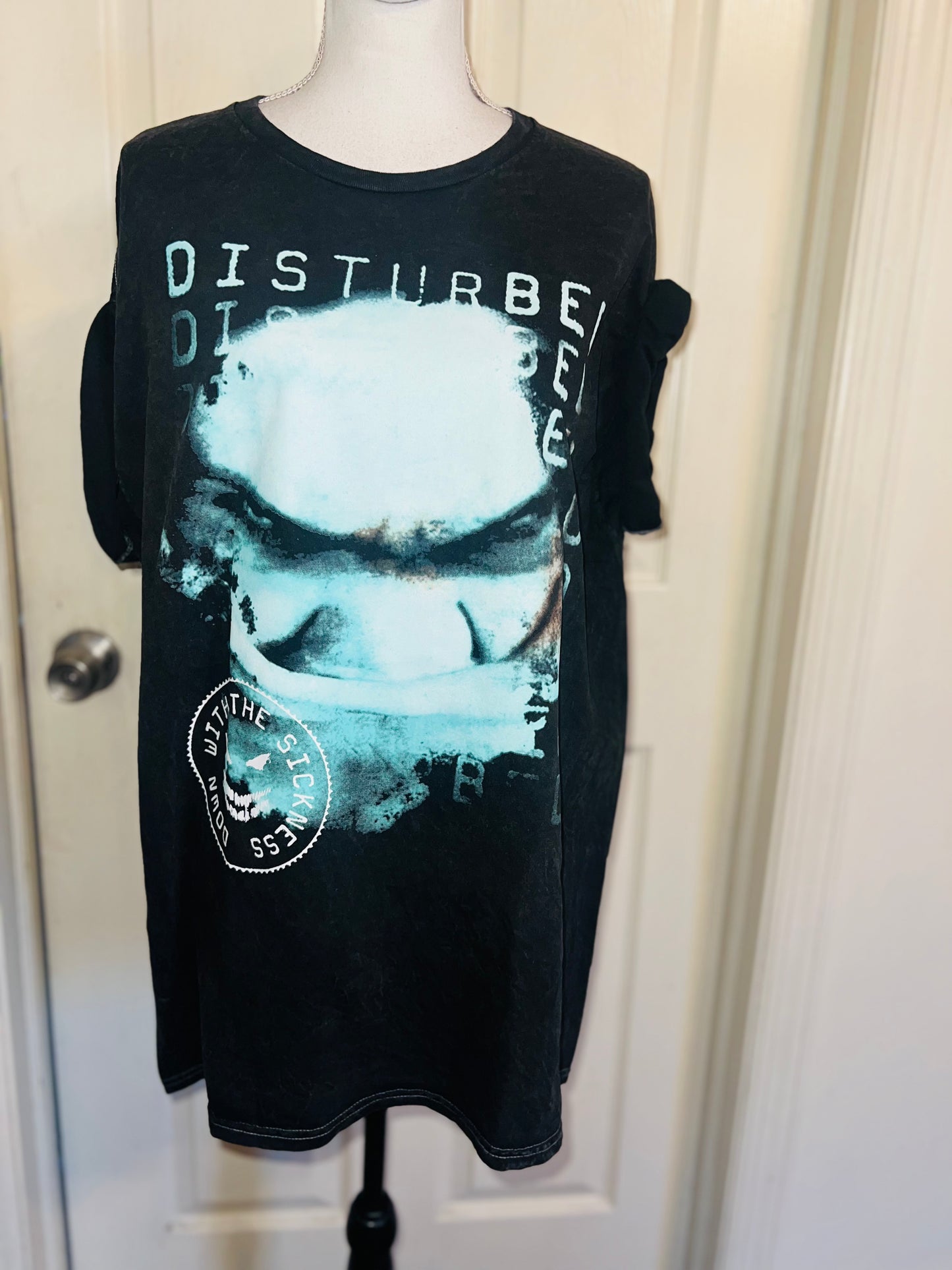 Disturbed Oversized Distressed Tee