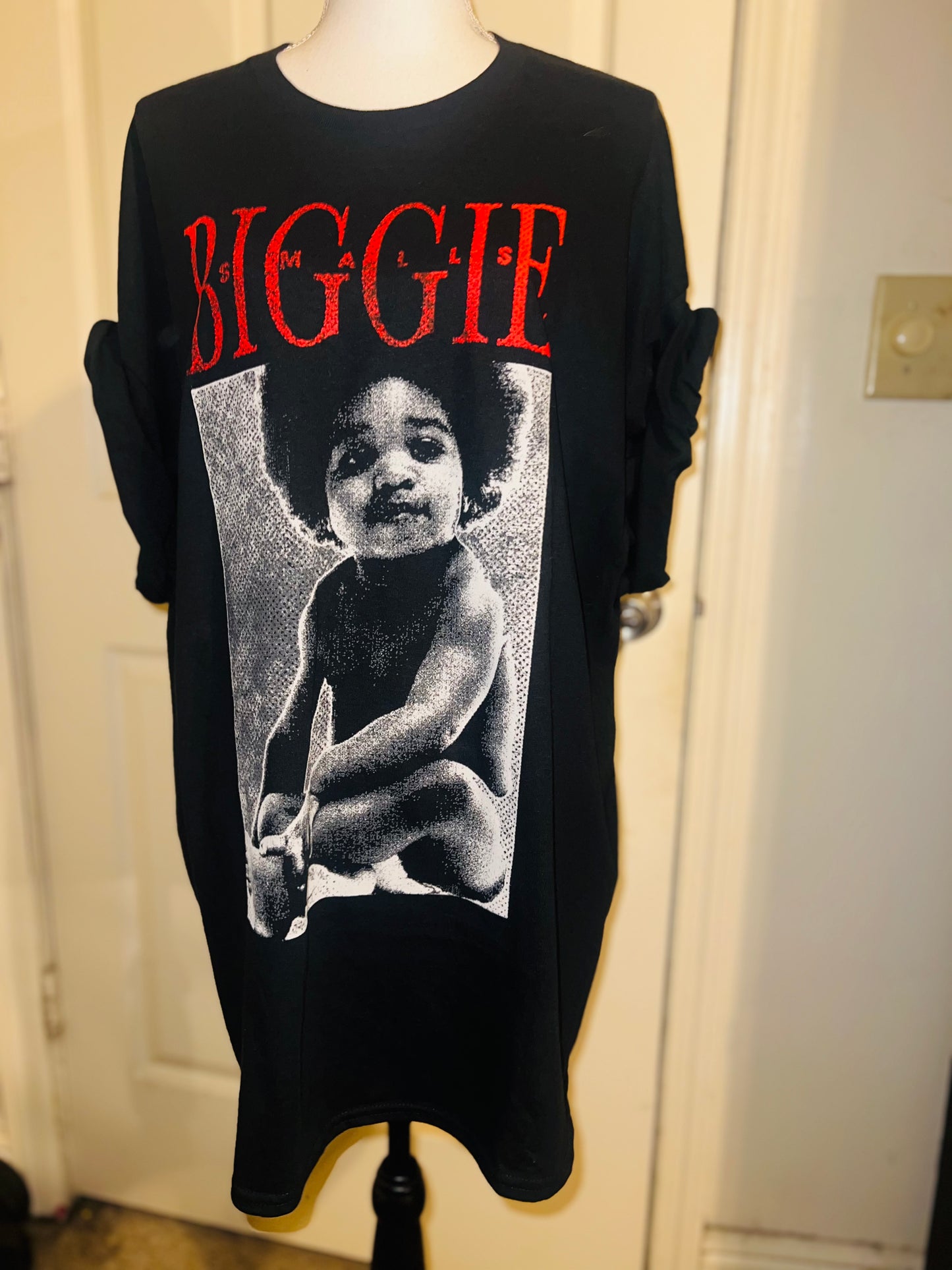 Biggie Smalls Oversized Distressed Tee