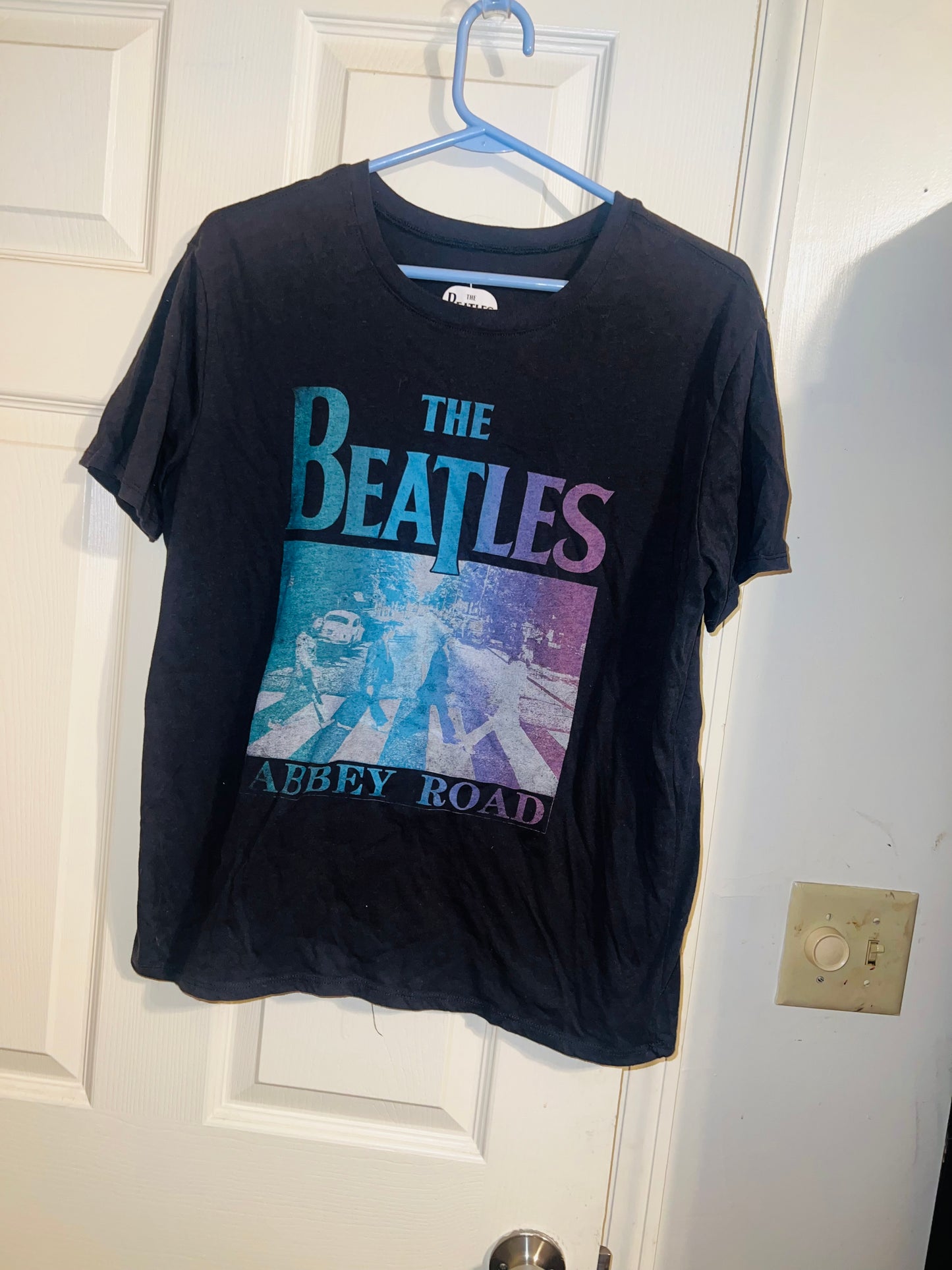 Bleached Beatles Abbey Road OS Distressed Tee