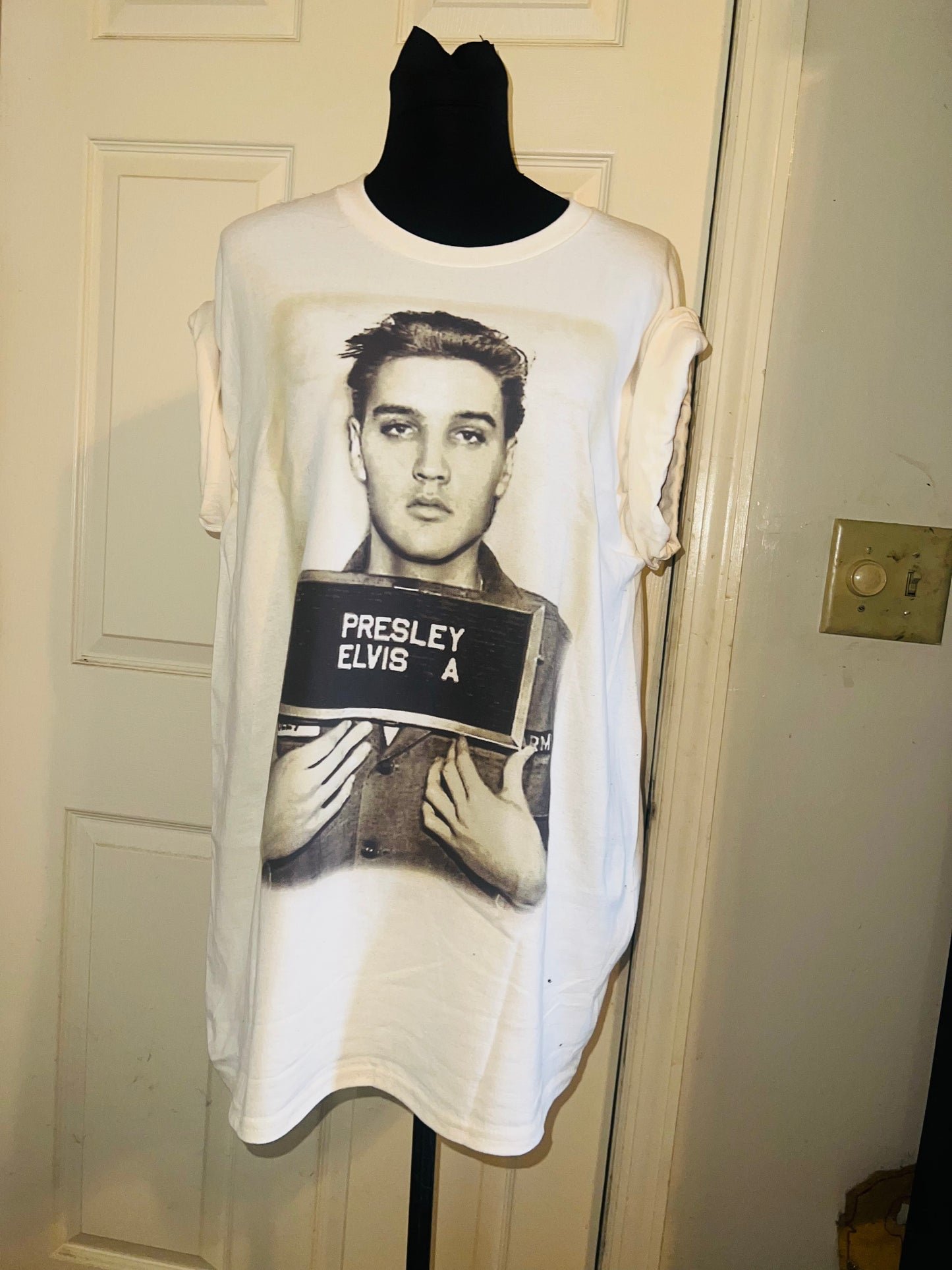 Elvis Oversized Distressed Tee