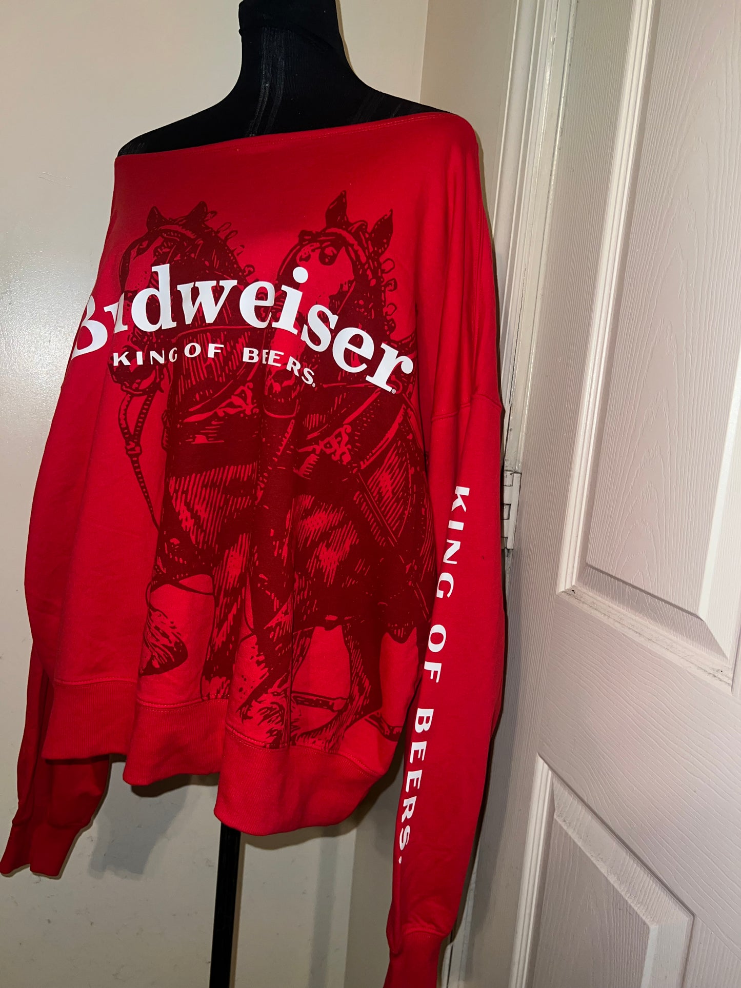 Budweiser Oversized Distressed OFTS Sweatshirt