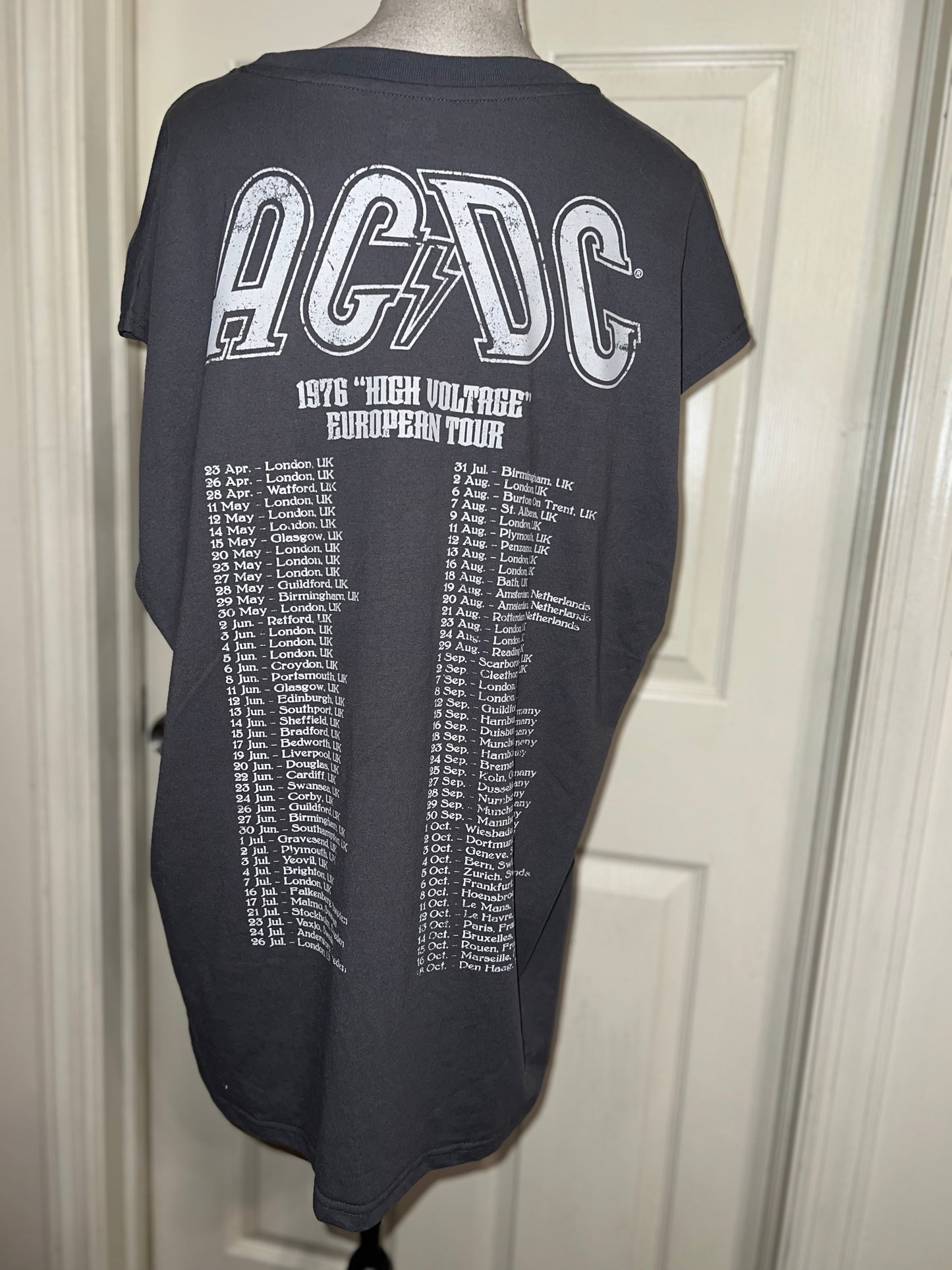 AC/DV Double Sided Oversized Distressed Tank