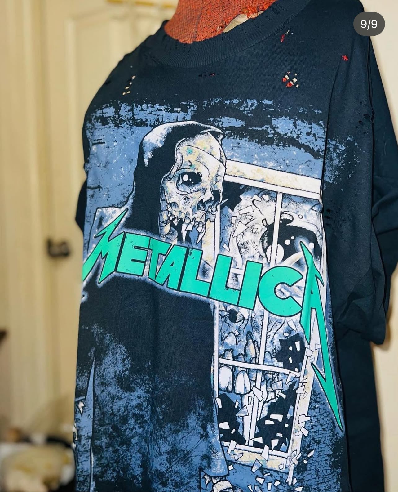 Metallica Oversized Distressed Tee