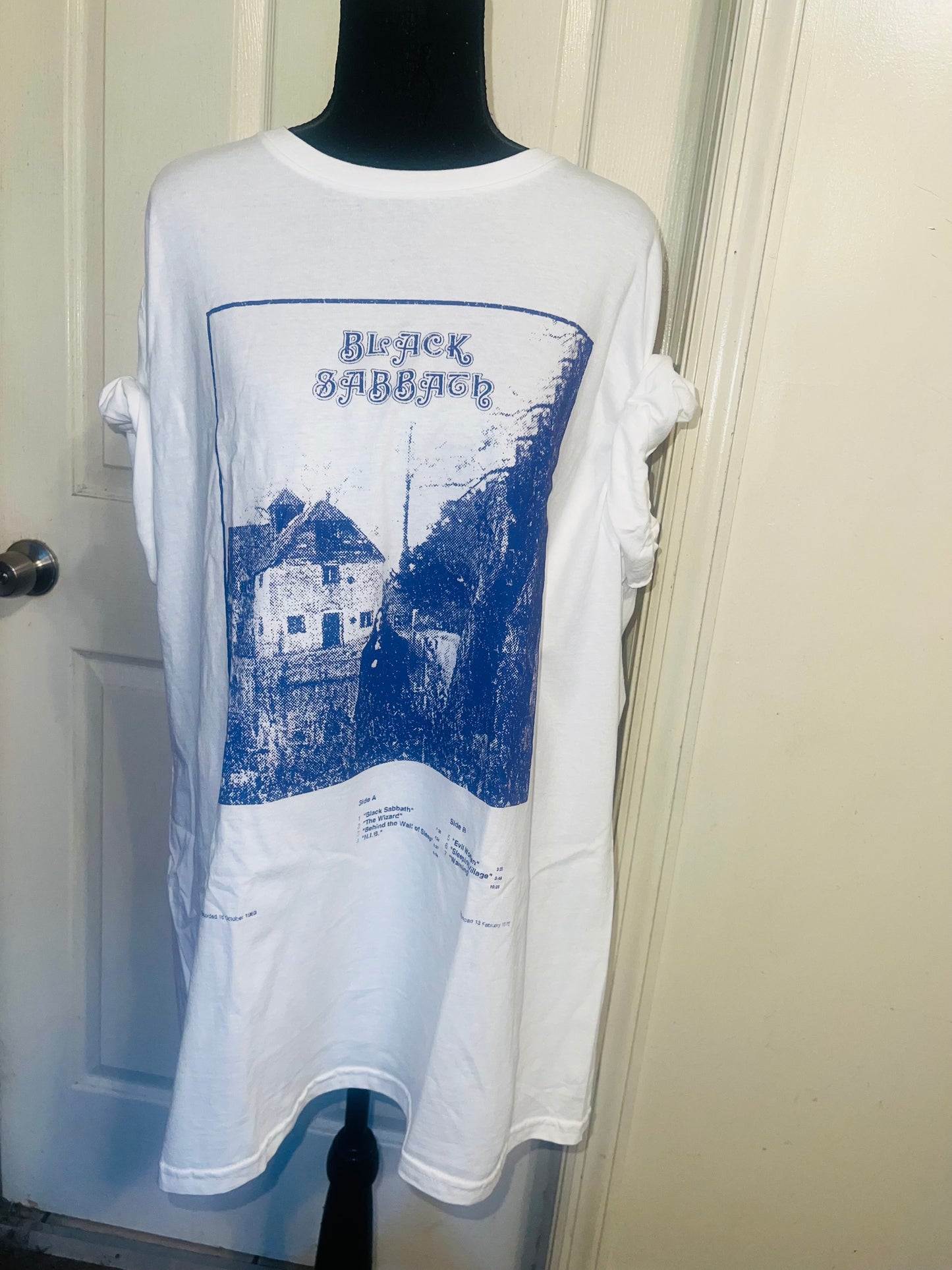 Black Sabbath Oversized Distressed Tee