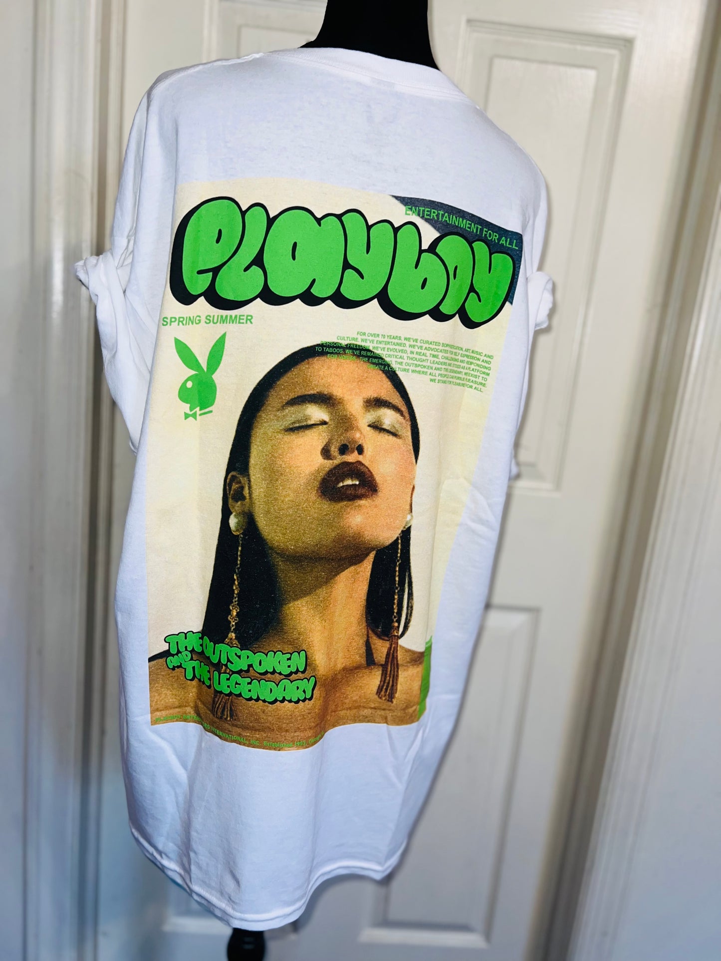 Playboy Double Sided Oversized Distressed Tee