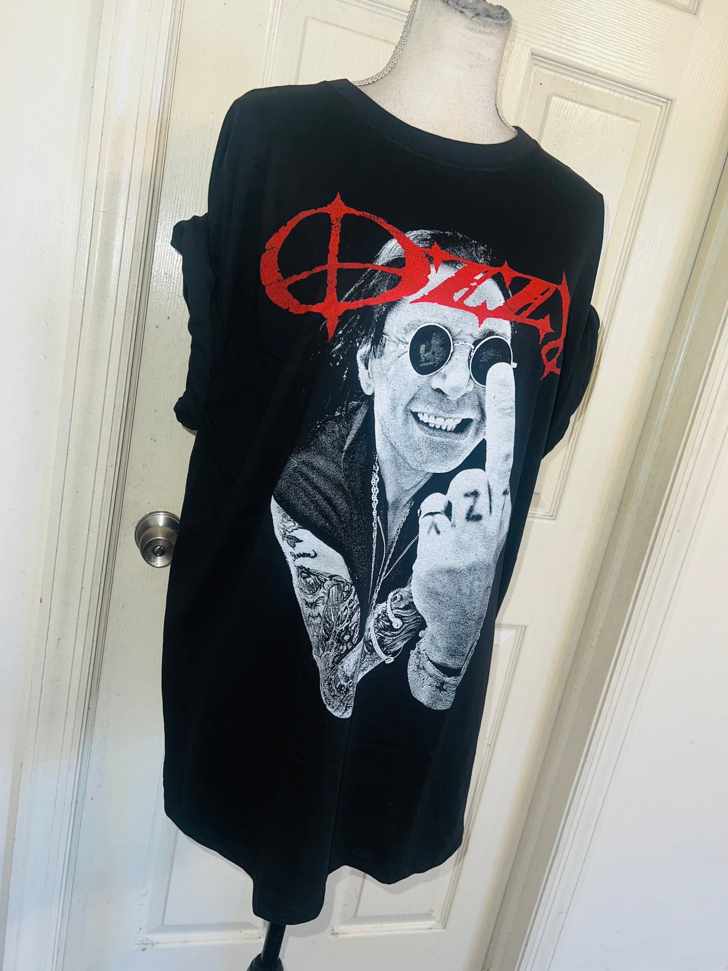 Ozzy Osbourne Oversized Distressed