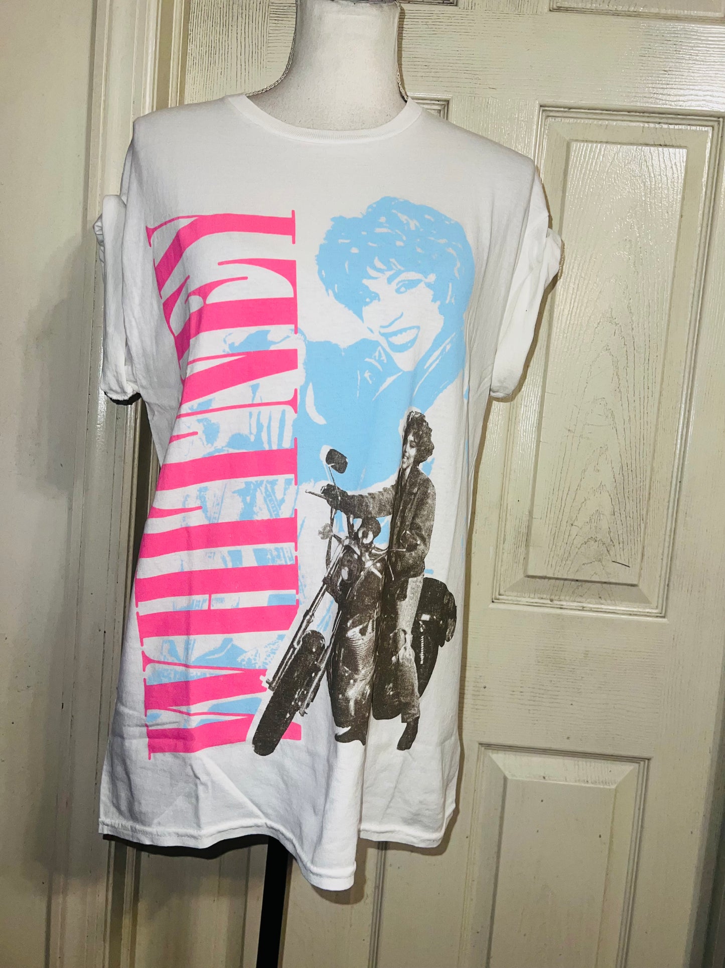 Whitney Houston Oversized Distressed Tee