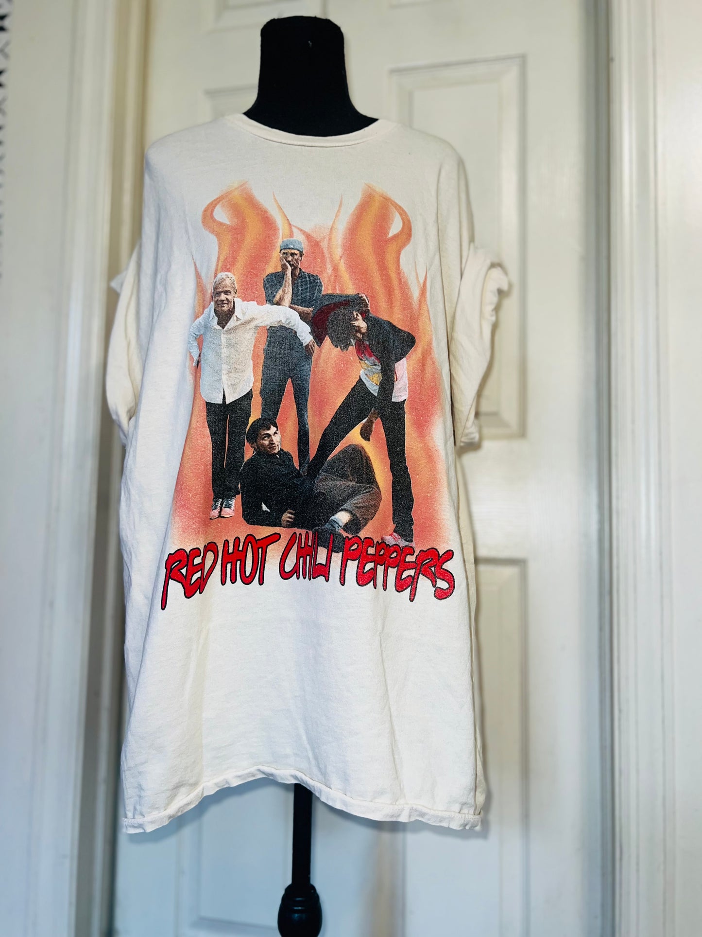 Red Hot Chili Peppers Oversized Distressed Tee