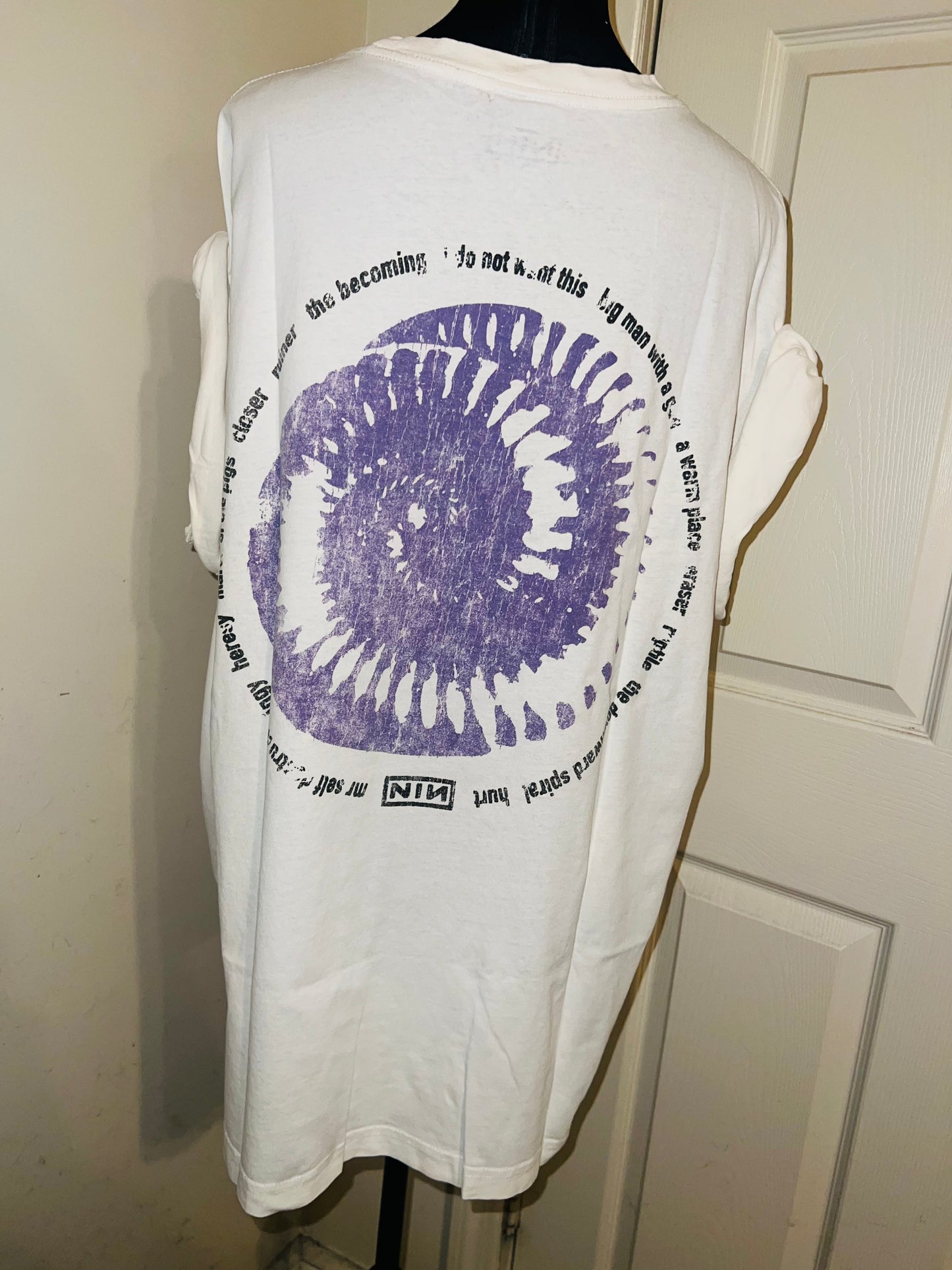 Nine Inch Nails Double Sided Oversized Distressed Tee