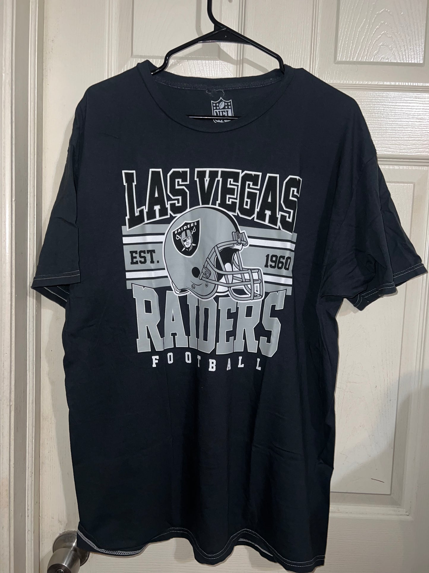 Las Vegas Raiders Oversized Distressed Tee