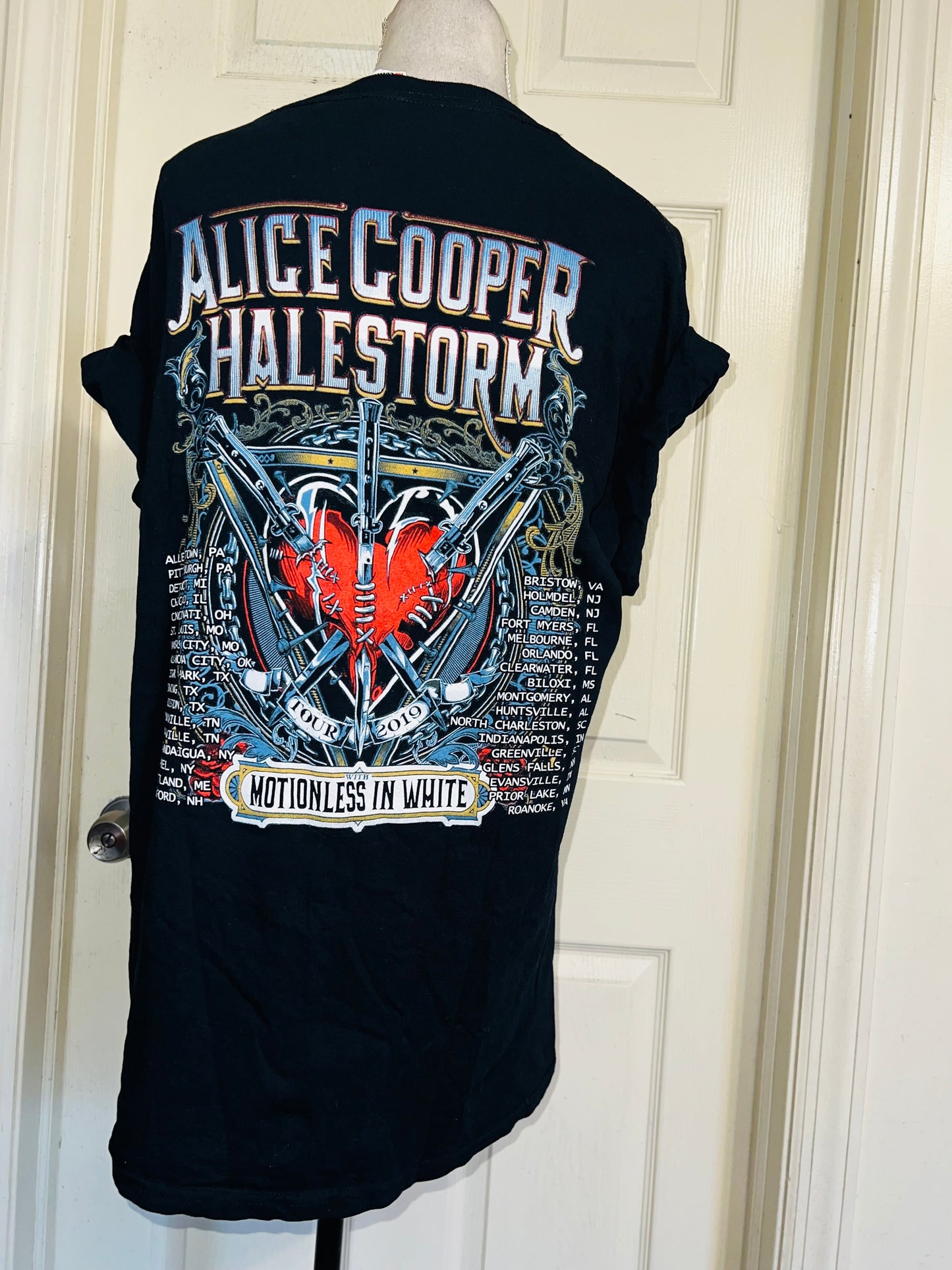 Alice Cooper Double Sided Oversized Distressed Tee
